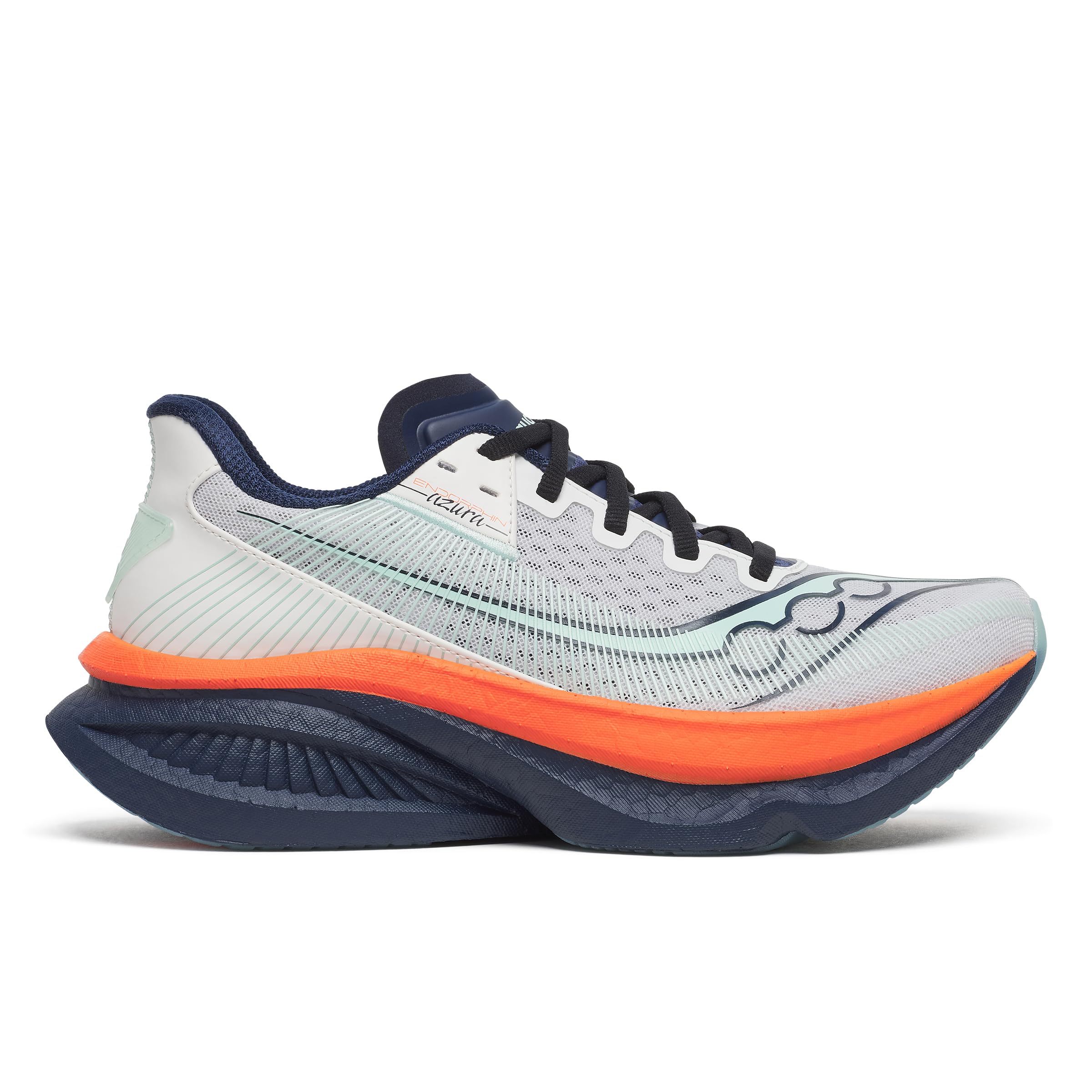 Saucony Endorphin Azura, Branco/Azul marinho, 35 | Amazon.com.br