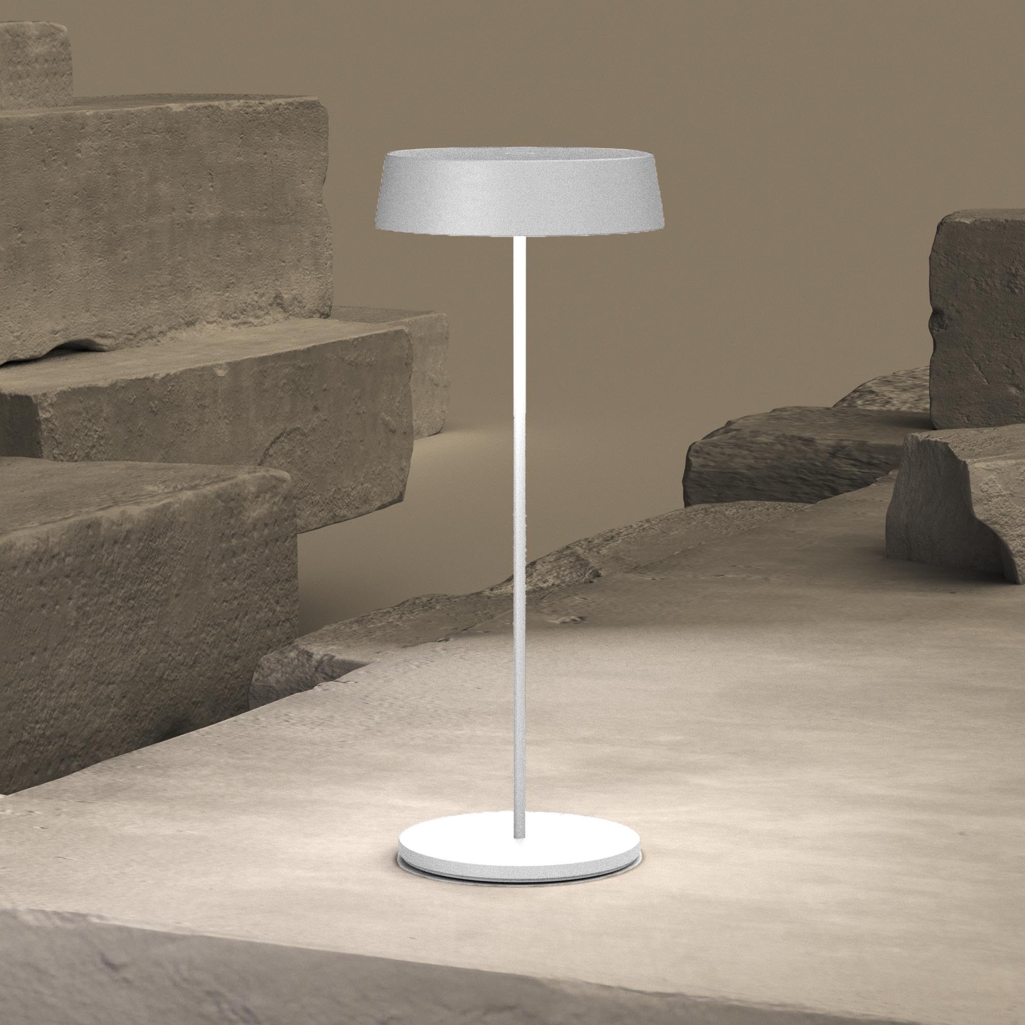 Palmina 901, Led Tischlampe Dimmbar,4400mah Led Tischlampe Kabellos,IP54-Schutz,Lampe Für Den Innen-/Außenbereich,Geeignet Für Abendessen,Lesen, Schlafzimmer,Garten Und Vieles Mehr