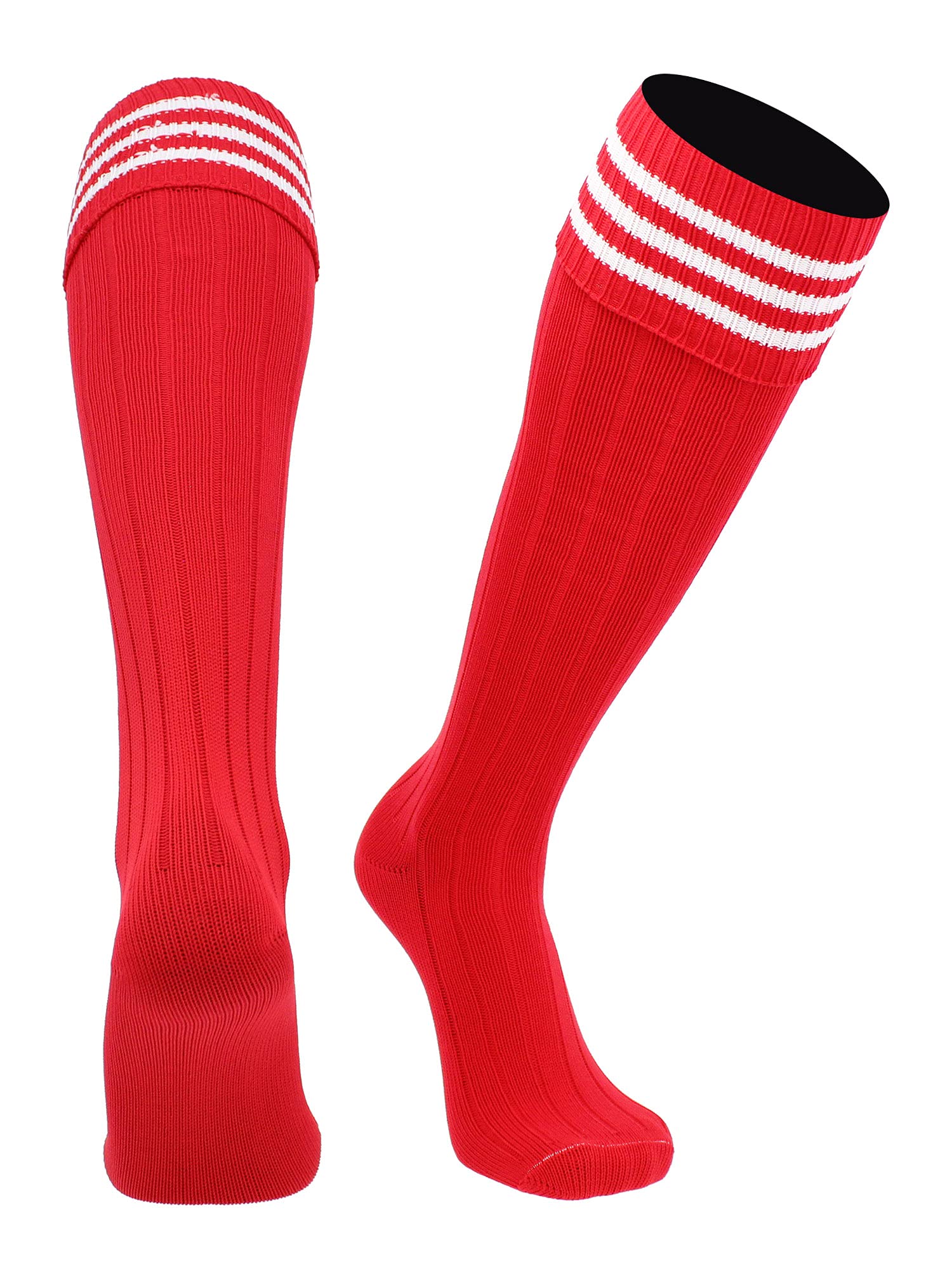 Soccer Socks With Fold Down Top - European Style for Adults - Men and Women