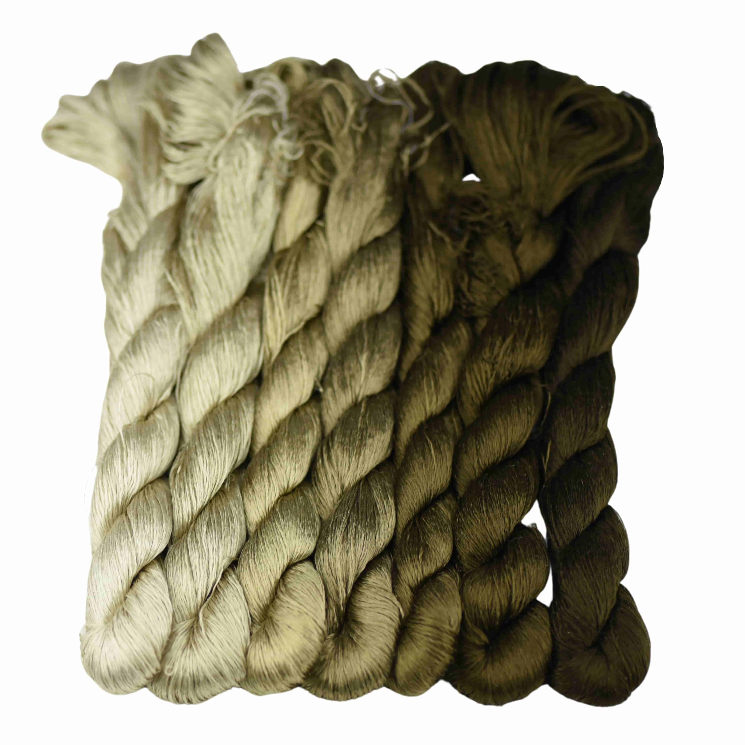 MINGGUXIUYI Natural 100% Silk Thread Handmade Embroidery Thread Floss (57), 840 yards