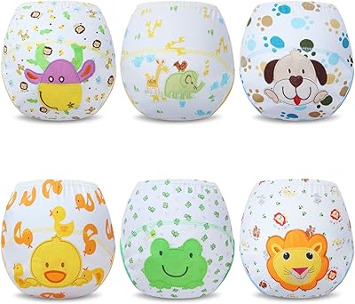 Ateid Baby Boys' Reusable Potty Training Pants Pack of 6