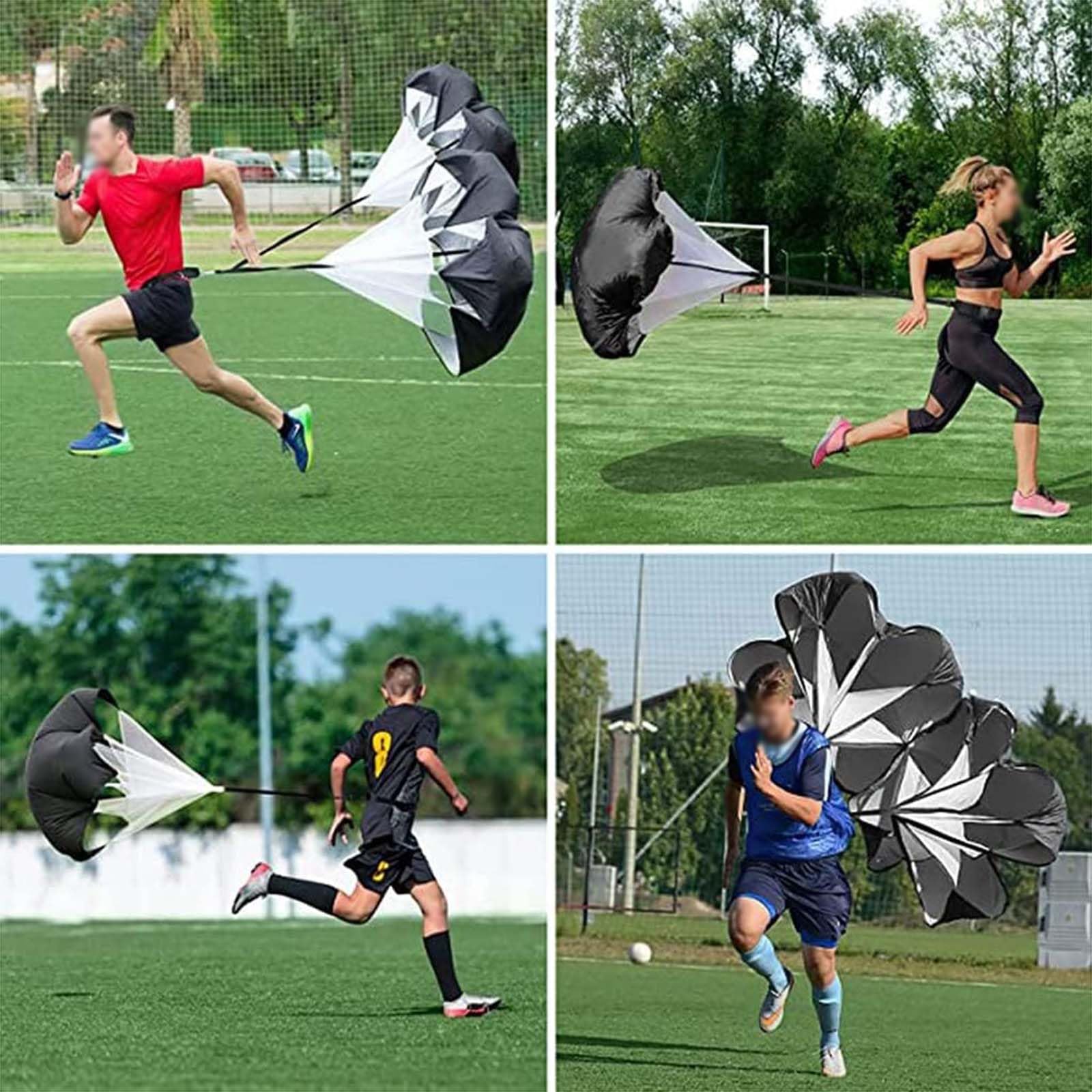 Genérico Paracaídas de Resistencia Paracaídas de Fitness Paraguas de Entrenamiento de Velocidad Entrenamiento de Fútbol Paracaídas para Entrenamiento de Resistencia Ejercicio