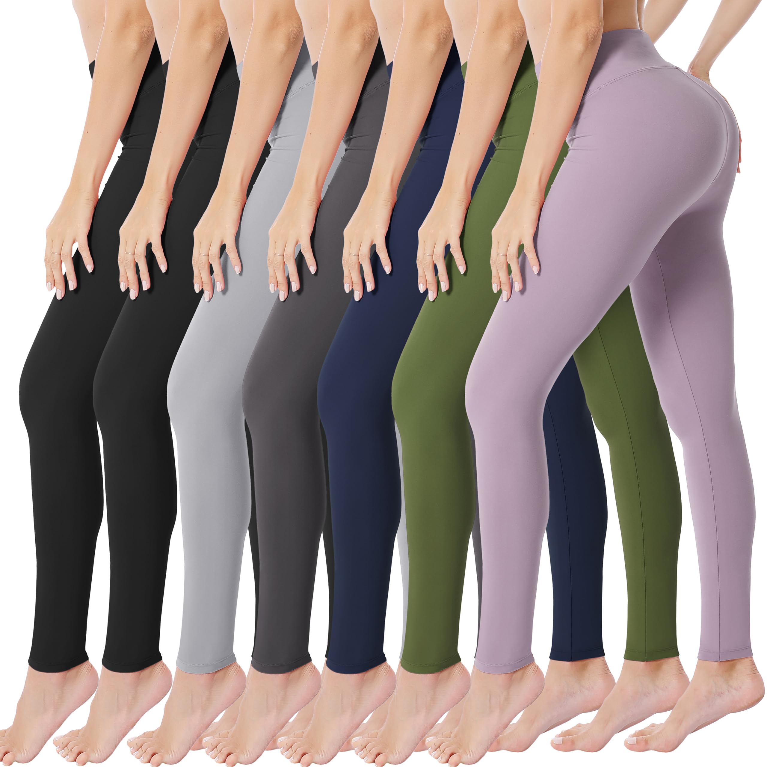 VALANDY Creamlush High Waisted Leggings for Women Full Length &amp; Capri