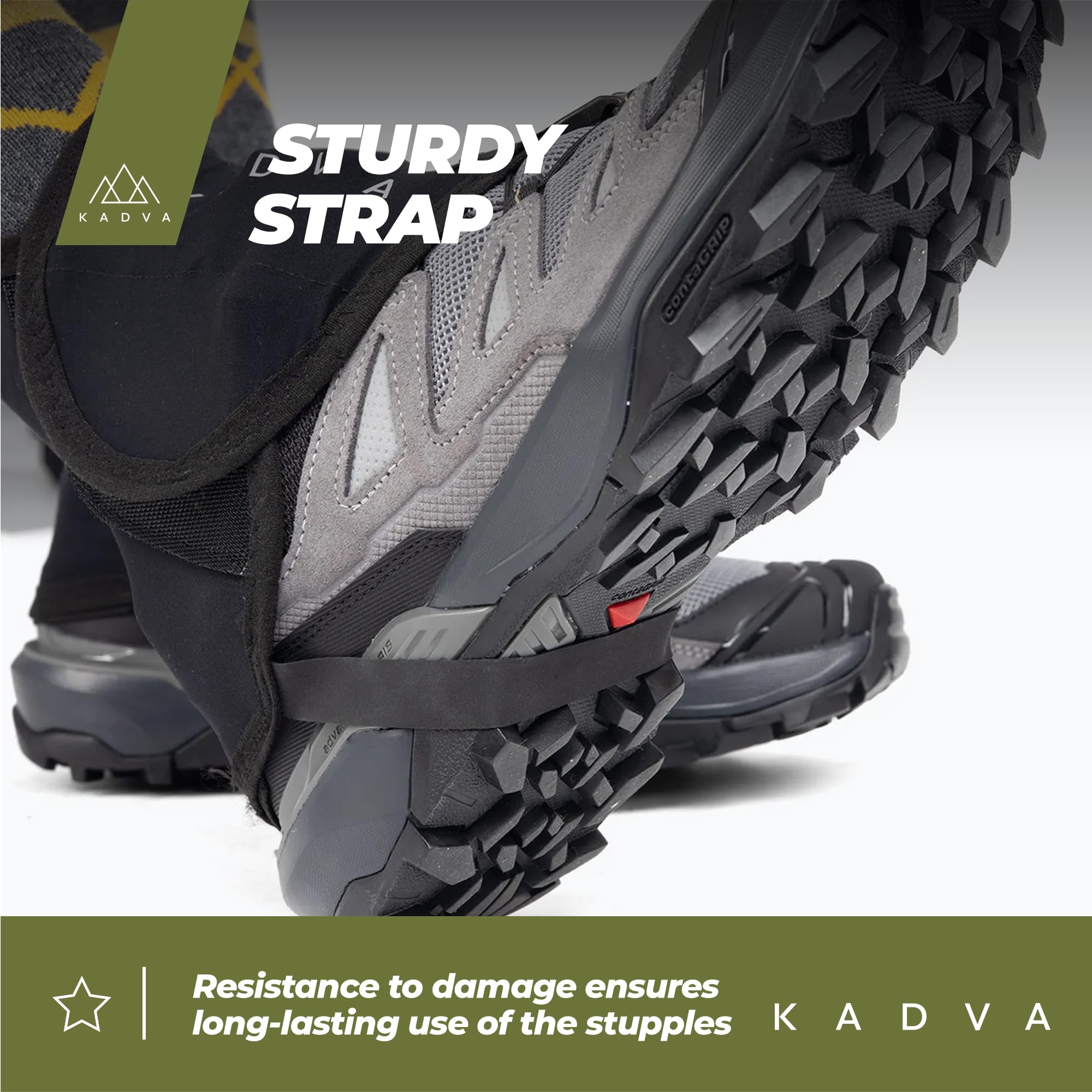 KADVA Nego Polainas de Nieve Adultos Unisex Negro Talla única