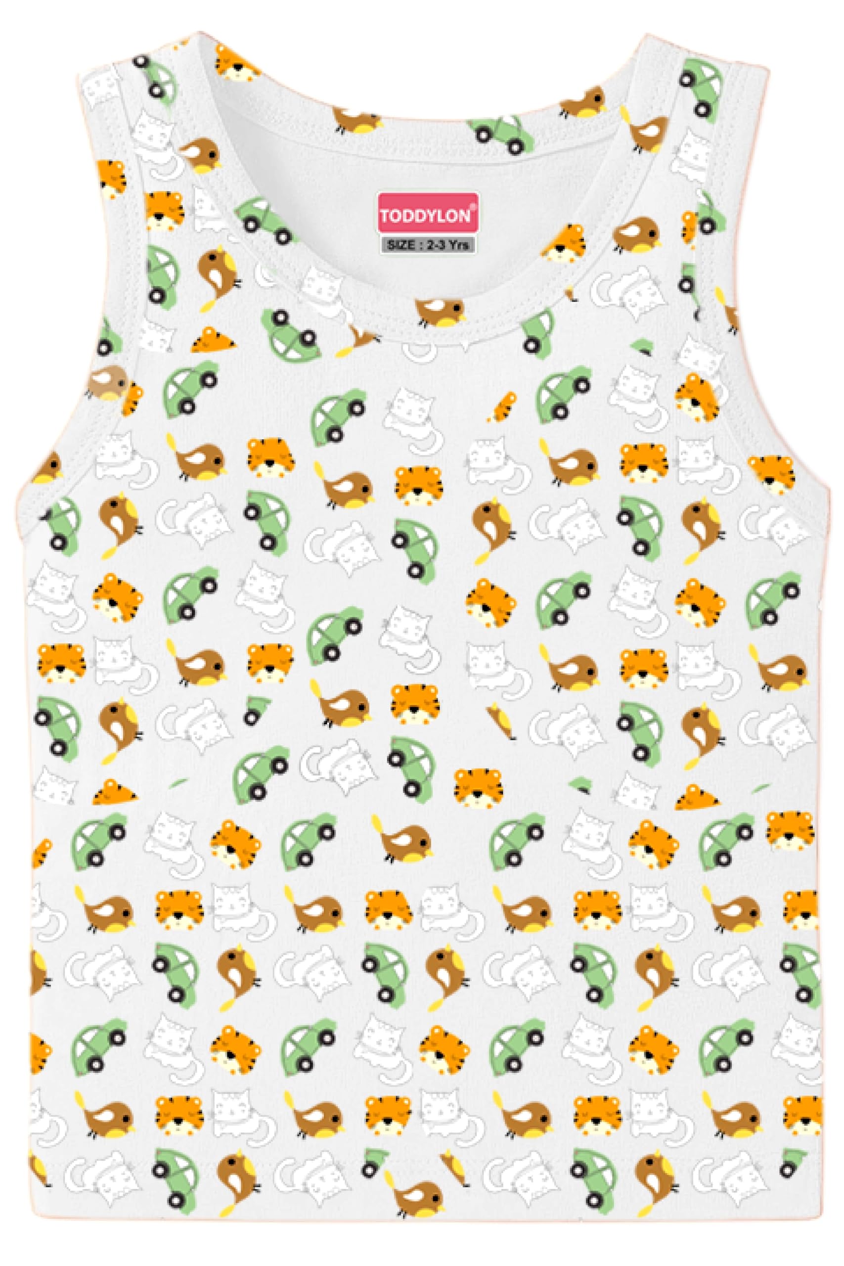 Toddylon Baby Boys Vest Regular Fit Sleeveless Cotton T-Shirts | Printed Vest | Summer Top | Kids Vests (Pack of 3) (12-18 Months) - Image 8 thumbnail