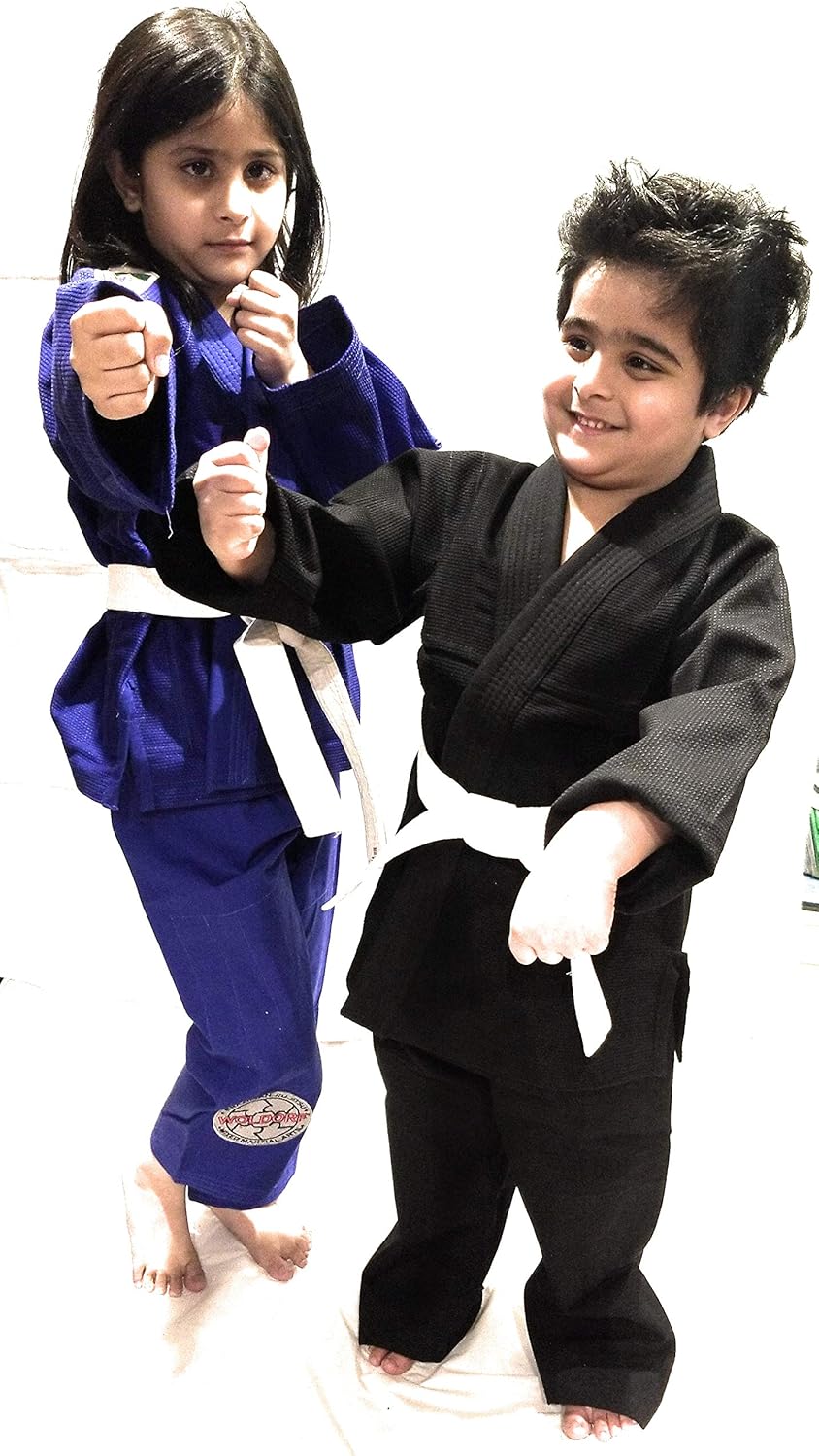 BJJ Jiu Jitsu Uniform | Competition Fighting Pre-Shrunk Soft Fabric Black No Logo Martial Arts Training Uniforms