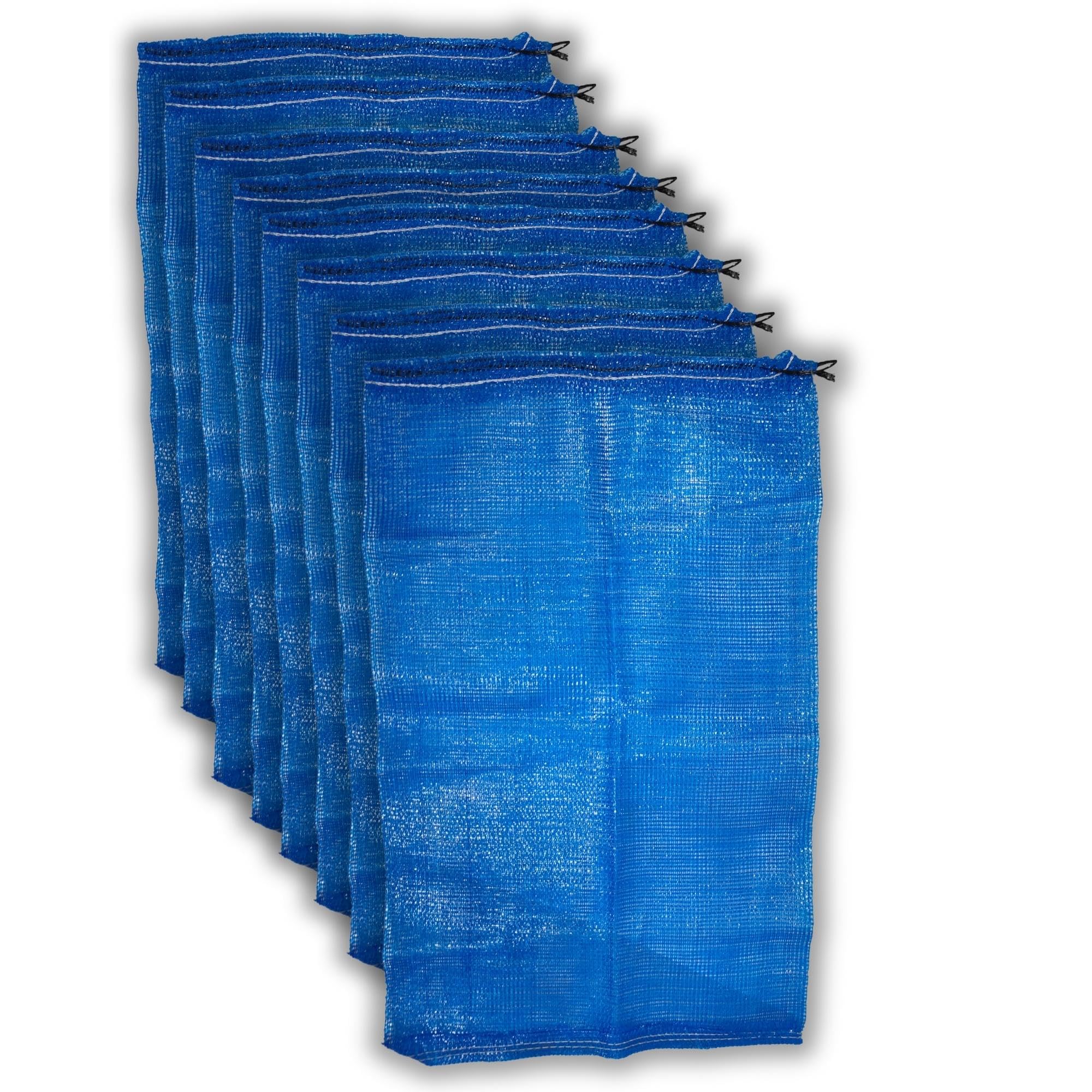 Singhal Mesh Onion Produce Bags with drawstring Blue | 20 Inch x 31.50 Inch Bags | Reusable Breathable Leno PP Fabric | Great for Packaging Produce, Vegetables and Fruit (Combo Pack of 10)-image-14