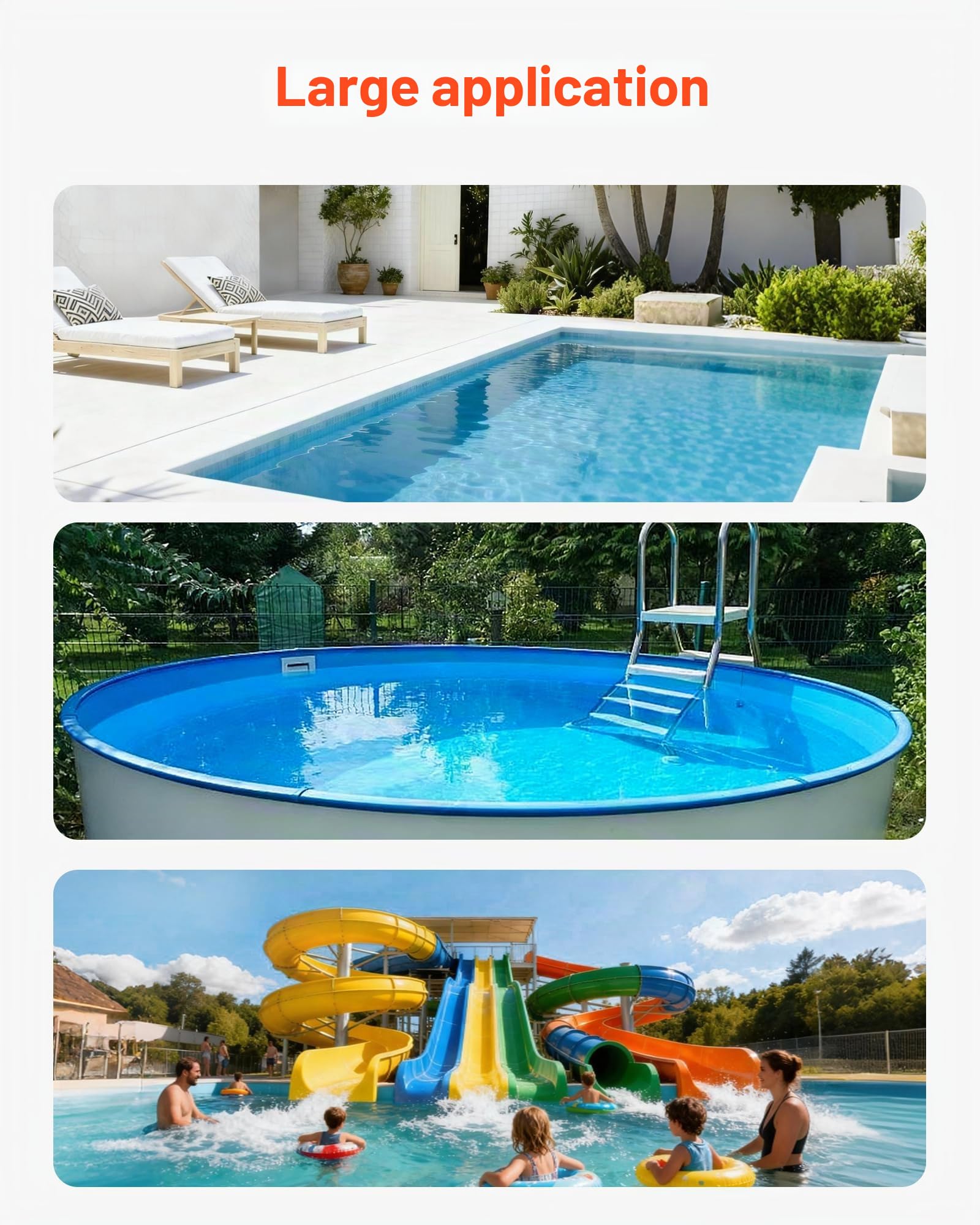 VEVOR Filtre à Sable 45,2 cm Filtre à Sable Piscine 151,4 L/Min pour Piscine Hors Sol Creusée, Vanne à 7 Voies, Filtration, Lavage à Contre-Courant, Rinçage, Recirculation, Vidange, Hivernage, Fermé