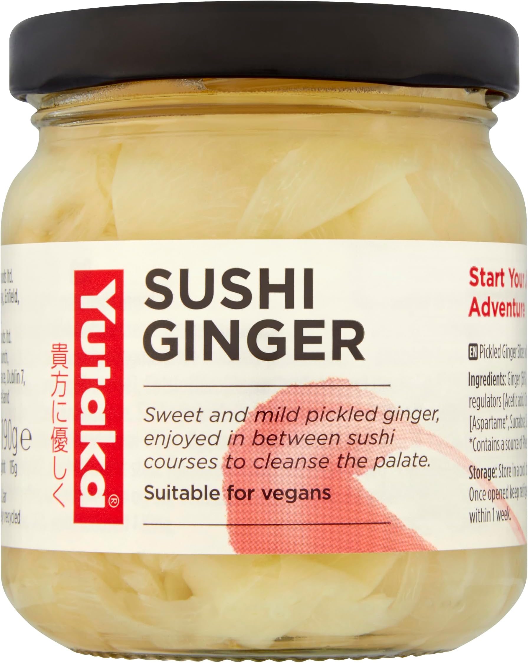 Yutaka Sliced Sushi Ginger 190g