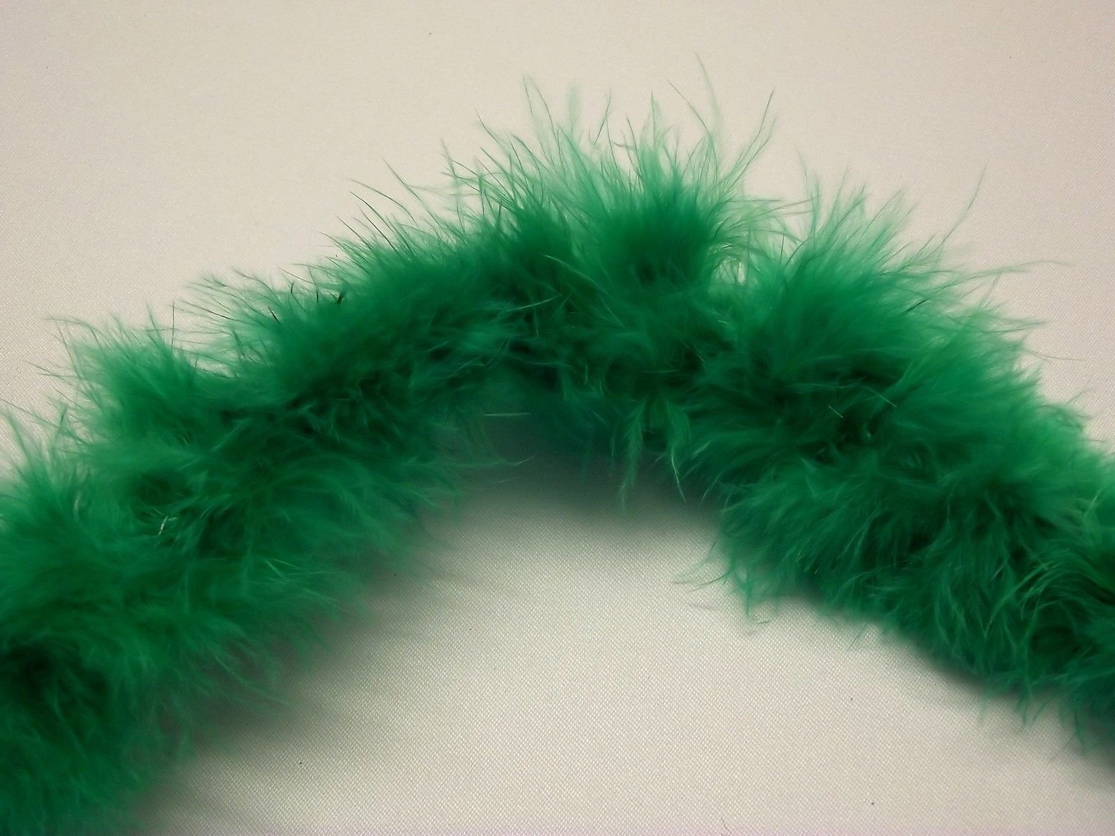 Trimits High Quality Decorative Marabou Boa Feather Trim - Emerald, 1Mtr