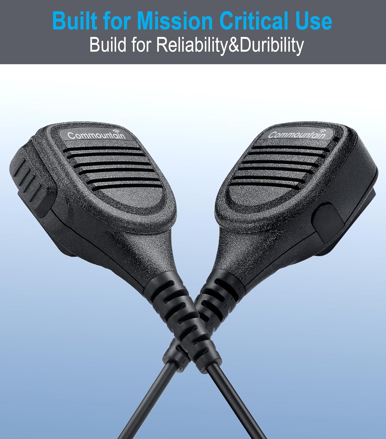 commountain Speaker Mic Compatible with Kenwood Radios NX-200 NX-210 NX-300 NX-3200 NX-3300 NX-3400 NX-410 NX-411 NX-5200 NX-5300 NX-5400 TK-2180 TK-3180 TK-5220 TK-5320 TK-290, Shoulder Microphone