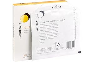 Tulle Dressing with l-mesitran, 4 x 4 Inches, Box of 10