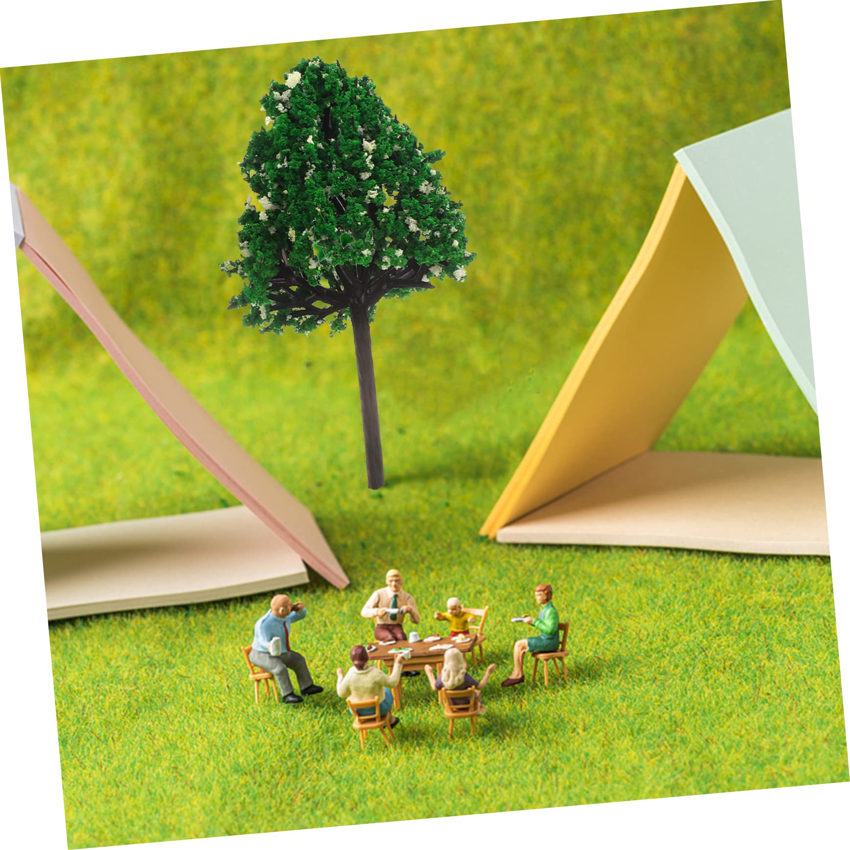 4 Set Di Modellini Di Alberi Piccoli Per Modellismo Ferroviario Finti Alberi in Miniatura Scenari Per Treni 24 Pezzi * 4