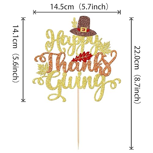 Miniatura 2 de 1 pieza de decoración de pastel de Acción de Gracias con purpurina de hojas de arce con purpurina para decoración de pasteles de Acción de Gracias