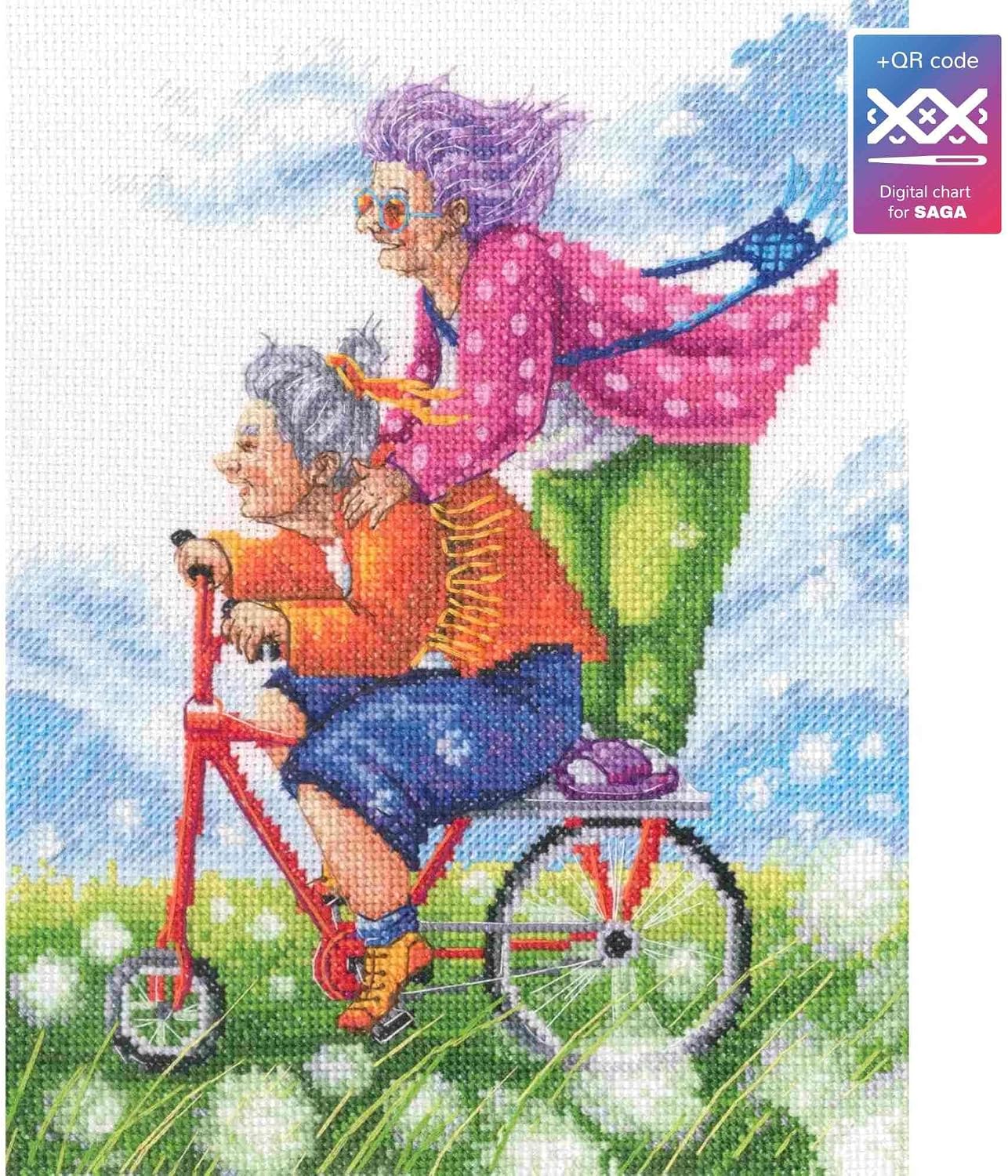 RTO Counted Cross Stitch kit Grannies Dream Holiday M1043, 19x24,5 cm (7.5"x9.6") DIY