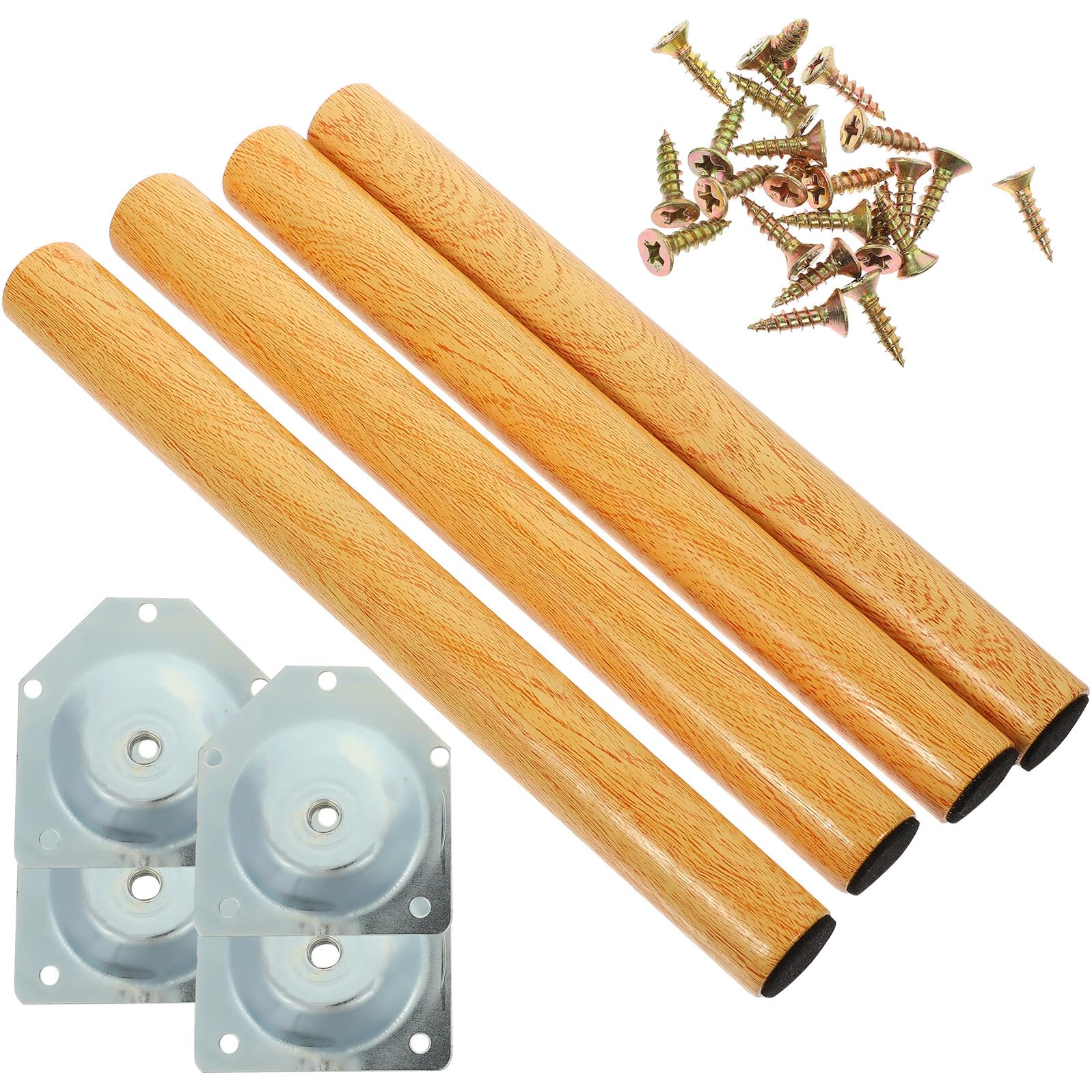 Pieds de rechange pour meubles en bois massif commode et chaise Yardenfun