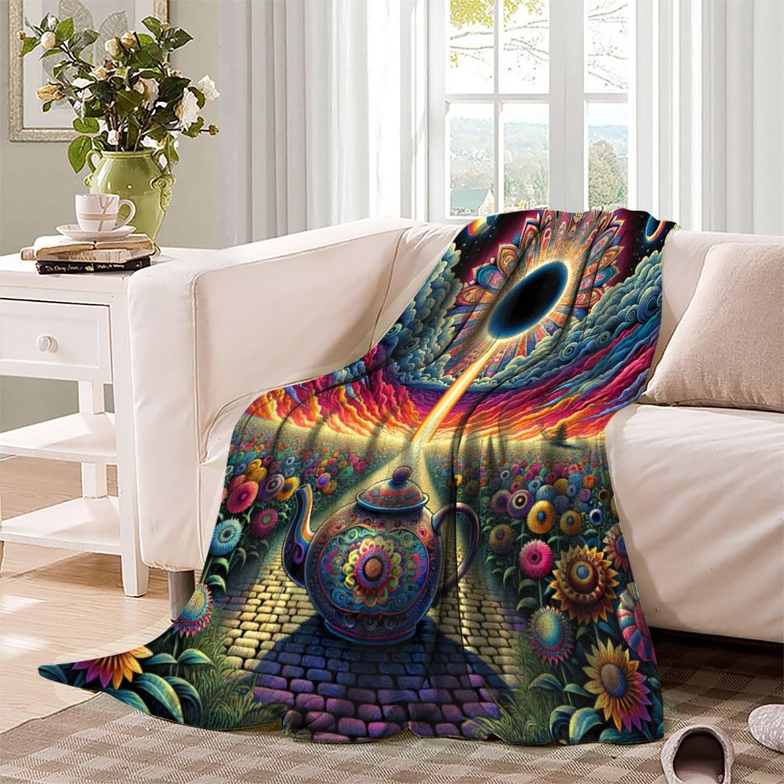 Coperta in morbido pile di flanella, ideale come regalo di compleanno per amici, familiari, regalo di Natale per amici e partner, coperta natalizia per divano e letto, 200 x 230 cm