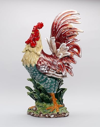 Appletree Design Figura de gallo de un día en el campo, 23-12 pulgadas de alto