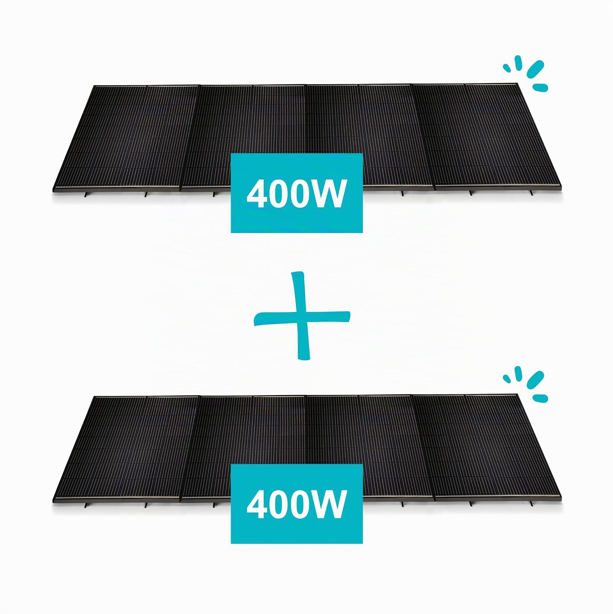 Soria Solar-Set 400 W, Plug and Play, Boden- und Wandbefestigung, Avidsen 127120