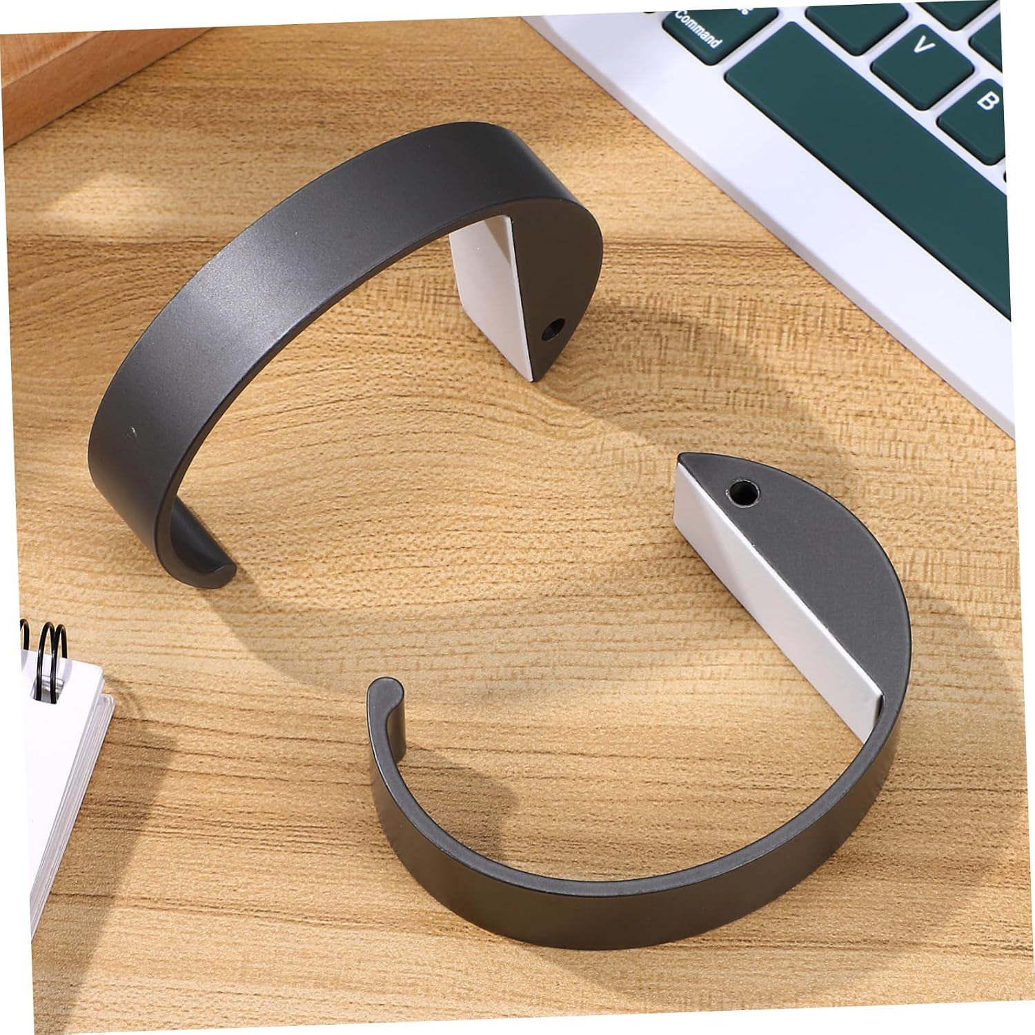 VOSAREA 2pcs Desk Purse Hanger Hooks for Table, Aluminium Bag Holder image 4