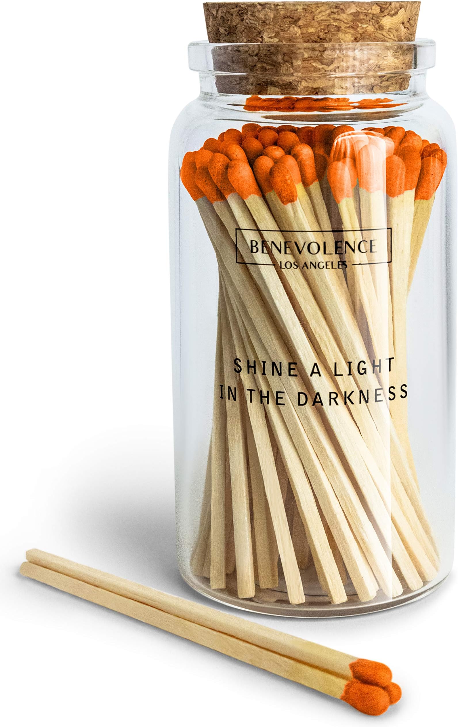 Long Matches for Candles in Apothecary Glass Jar