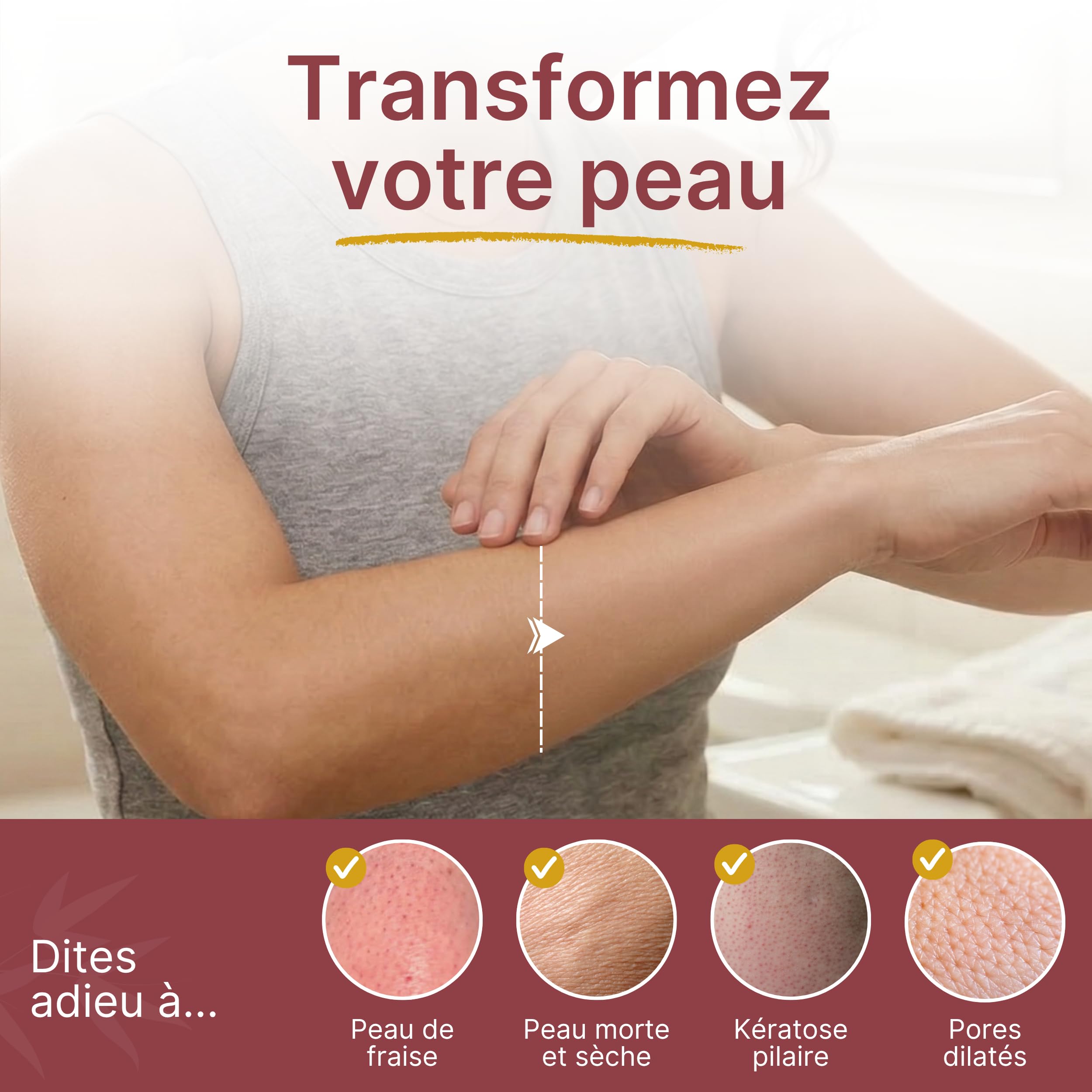 Gants Exfoliants pour le Corps. Gant Kessa qui Adoucit et Embellit la Peau. En Fibres D'origine Végétale. Gant de Crin pour Gommage sous la Douche. Gant Hammam. Deux Unités
