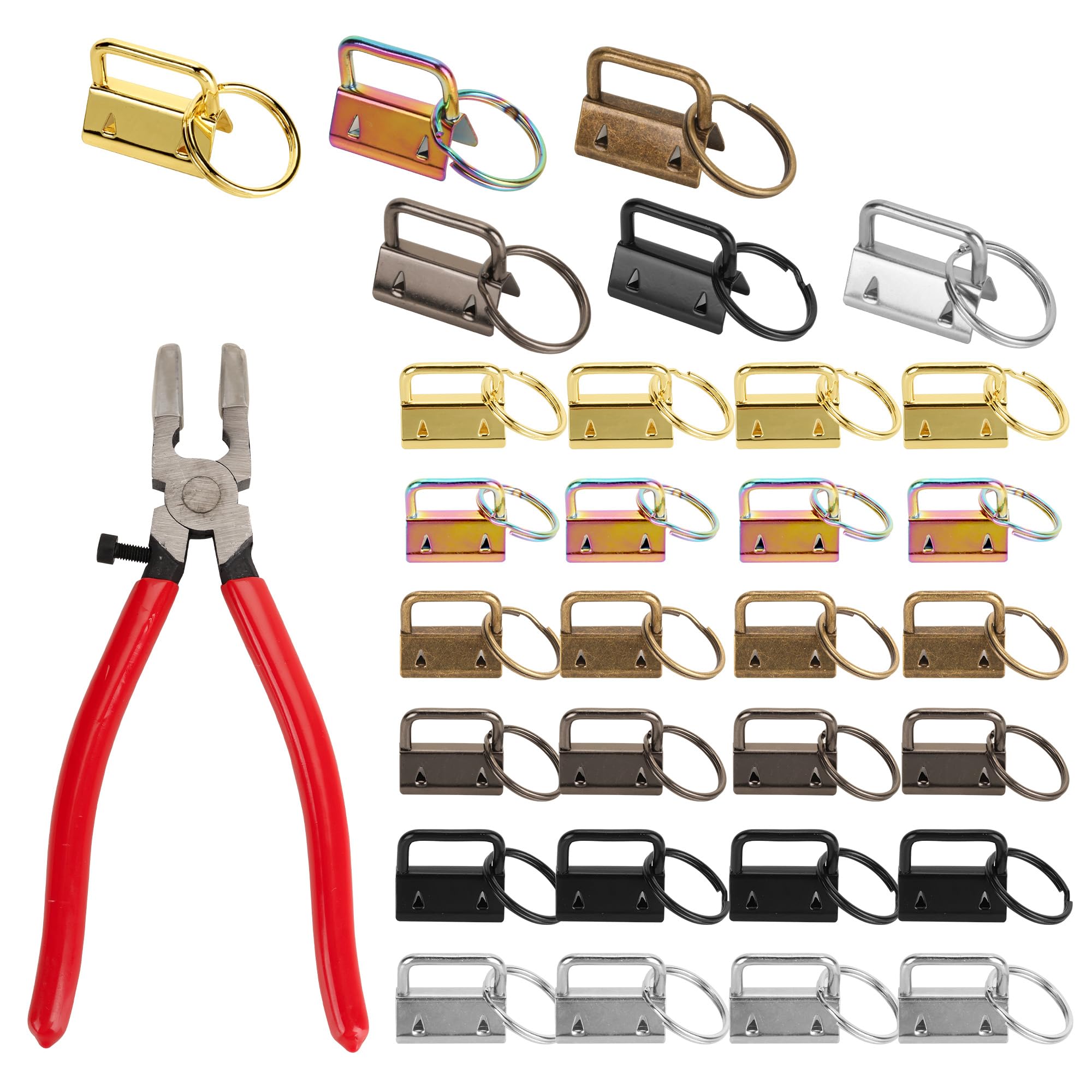 Porte-clés avec pince 2,5 cm pour fixer fermement vos sangles sans couture