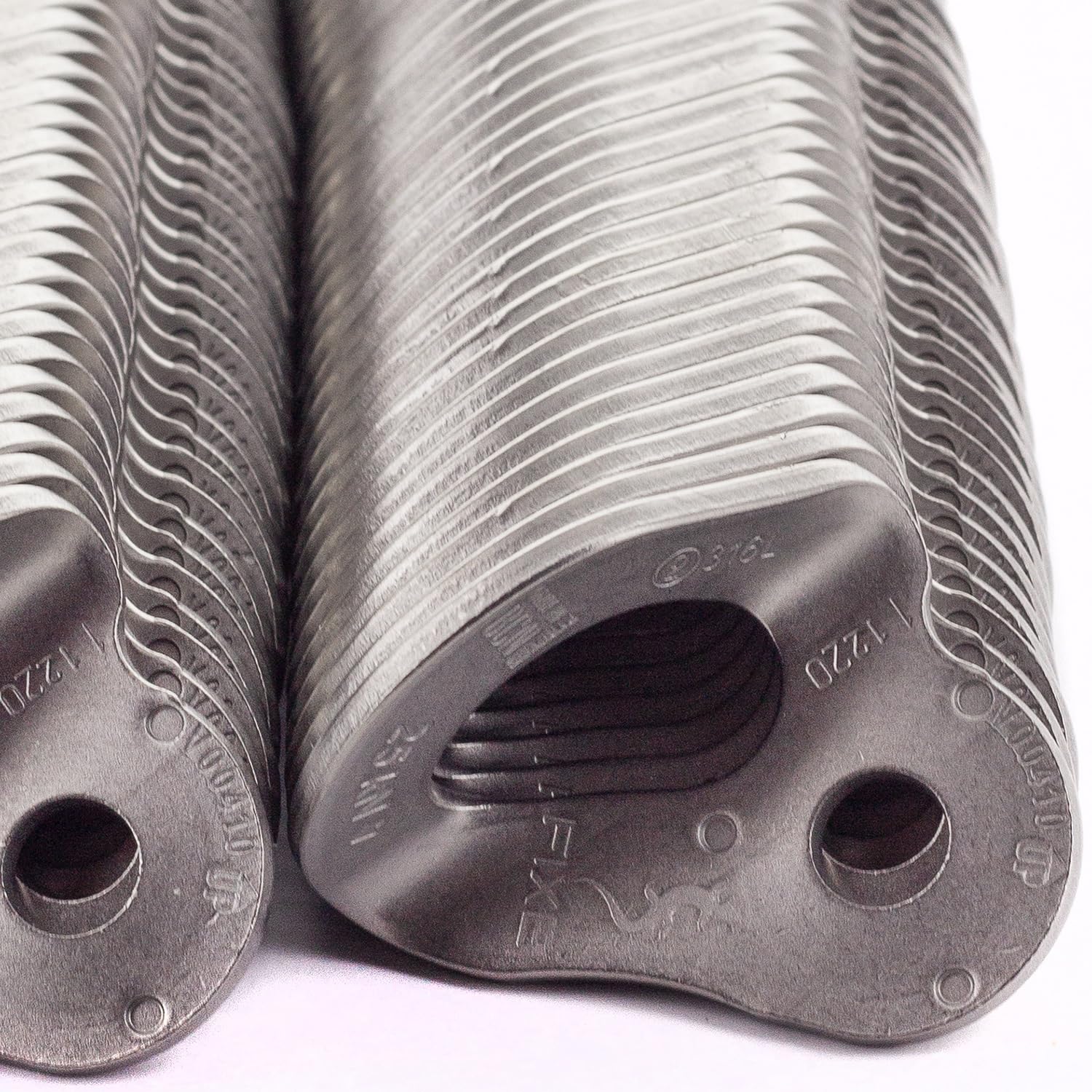 FIXE - Plaqueta 1 en Acero Ecotri M10 (Pack 100 u) - Plaqueta de Anclaje para Escalada y Trabajos Verticales - Alta Resistencia 25 kN - Fabricada en España