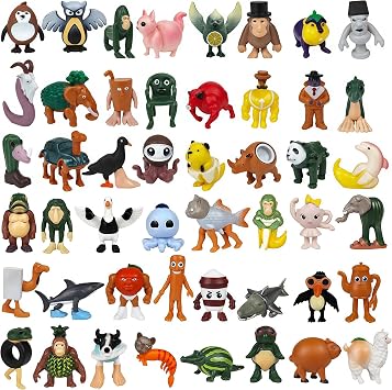 48 PCS Italian Brainrot Steal a Brainrot Toys, 1.8" Tralalero Tralala Action Figure, Tung Tung Tung Sahur Doll, Brain Rot Birthday Decorations, Kids Party Favors Gift