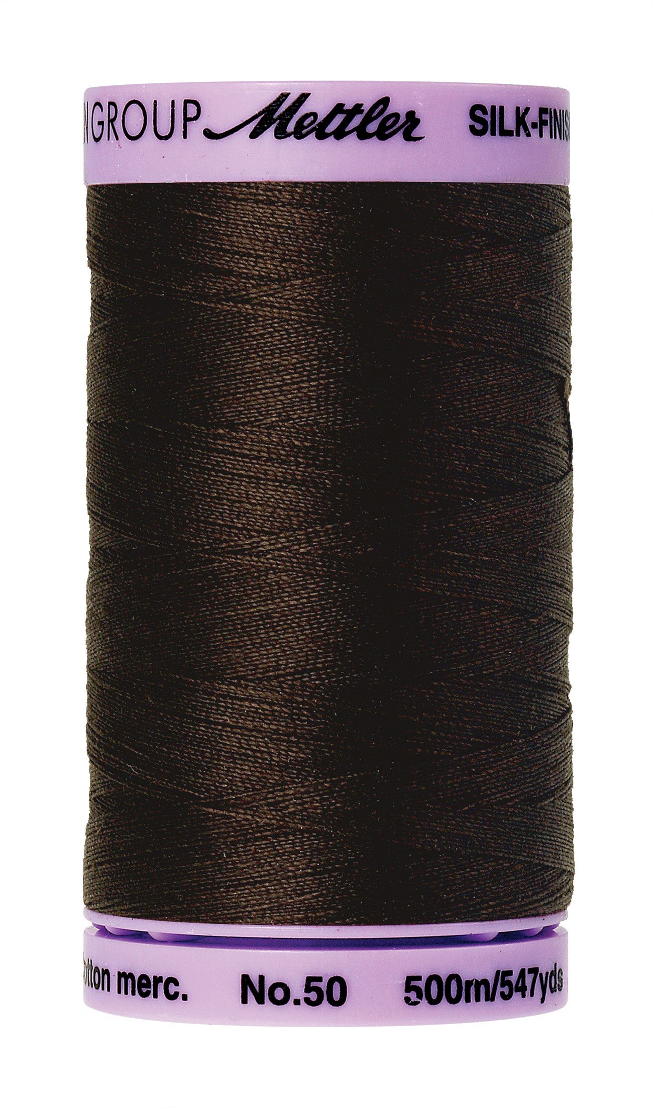 MettlerSilk Finish Cotton Thread, 547-Yard, Very Dark Brown
