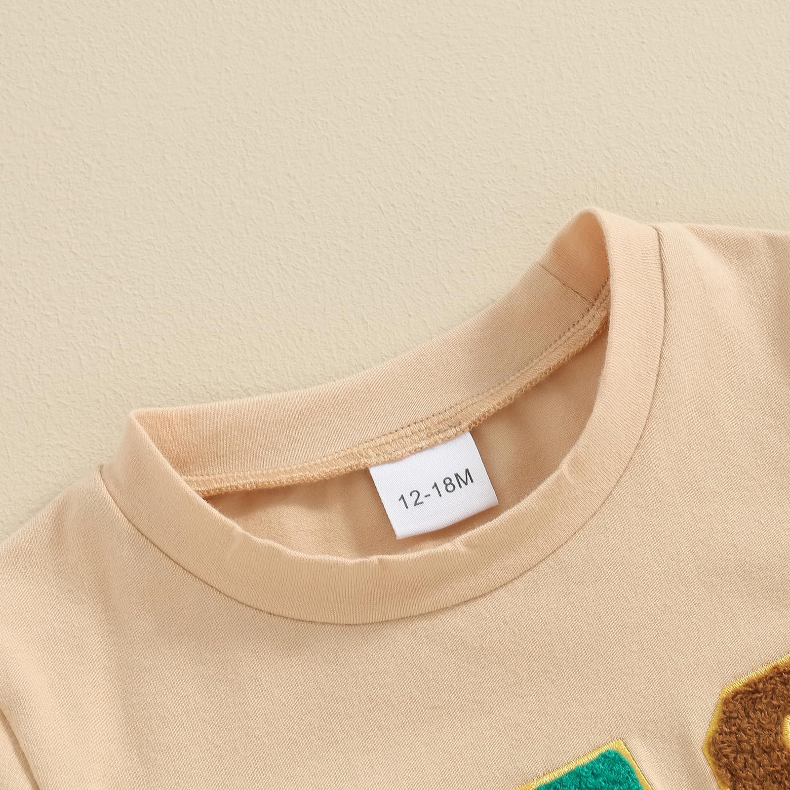 Carolilly Big Brother Little Brother T-shirt ou body assorti à manches courtes avec broderie et col rond pour l'été