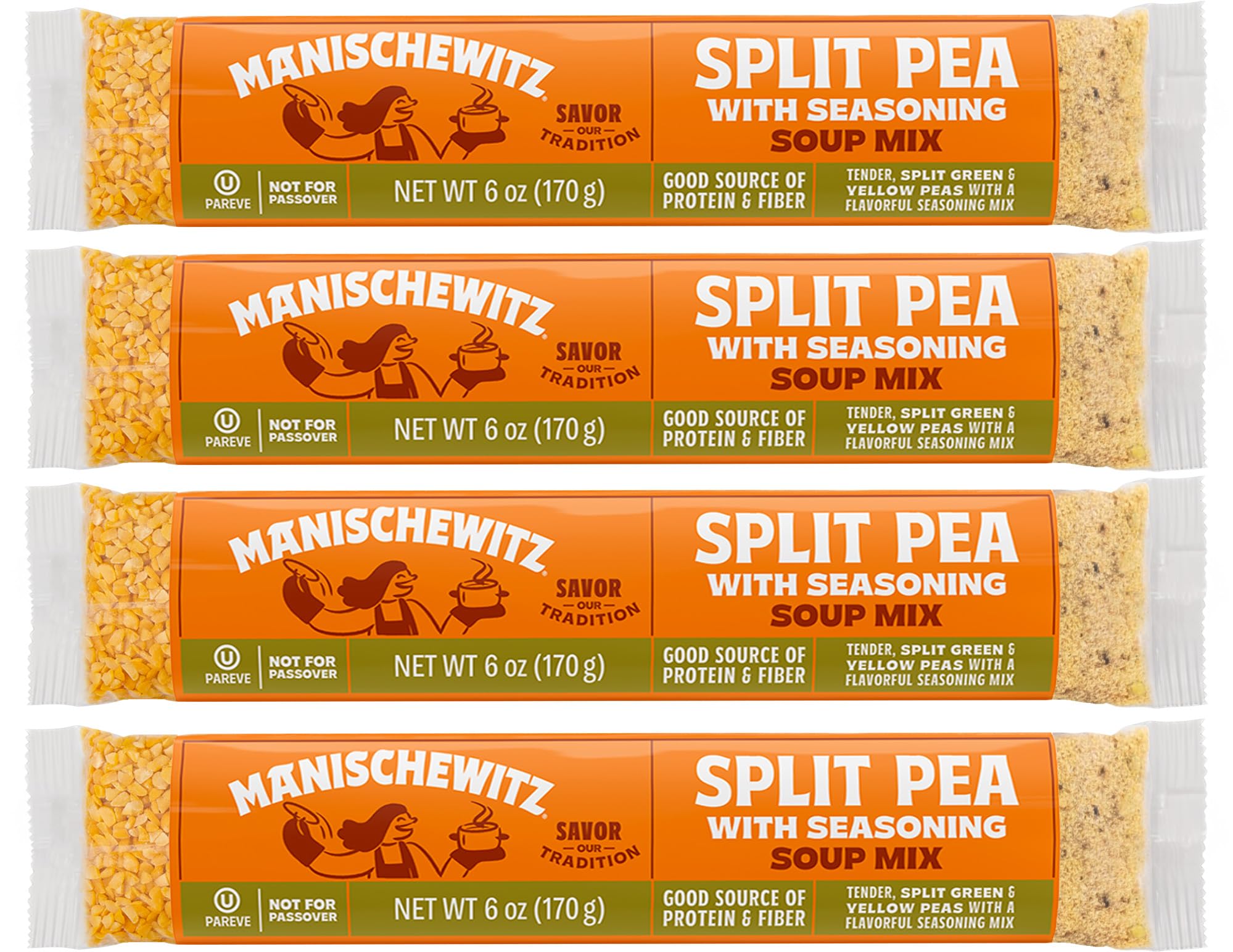 Manischewitz Soup Mix Split Pea (4 Pack)