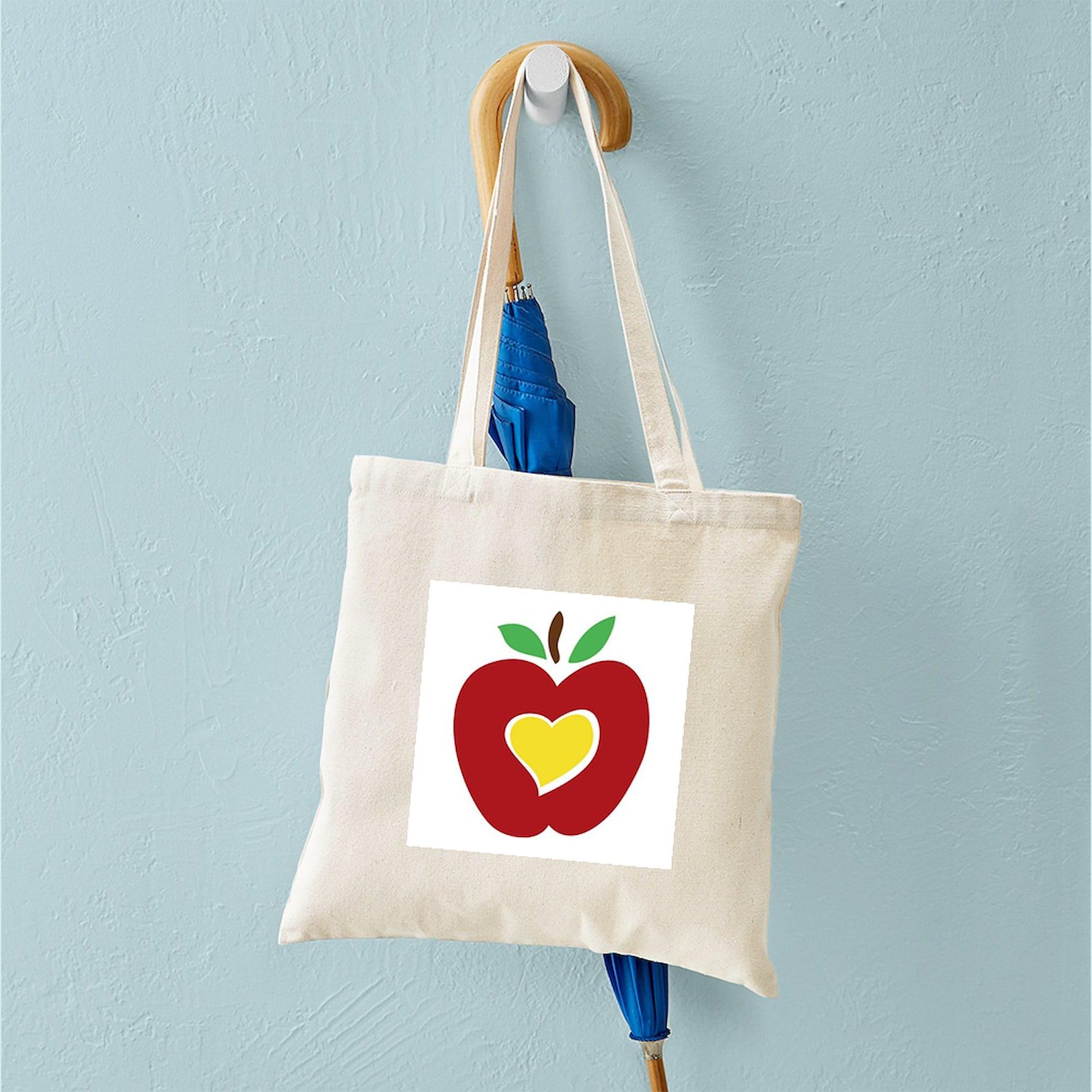 CafePress Natural Canvas Tote Bag - Reusable Teacher Supplies & Shopping Bag (2 Sizes) - View #3