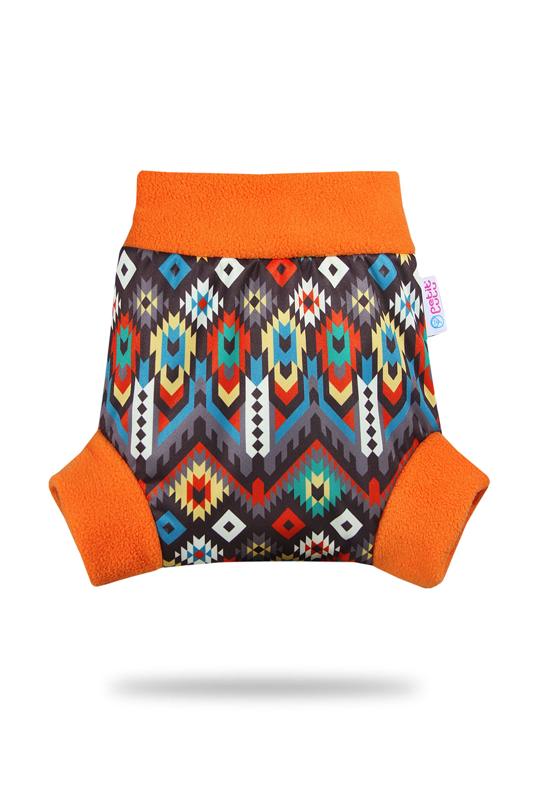 Shorty en PUL Petit Lulu | Culotte de Protection | Pull Up Couche | Couvre-Couche | Taille XL | Réutilisable & Lavable | Étanche | Couches Lavables | Fabriqué en Europe (Ethno)