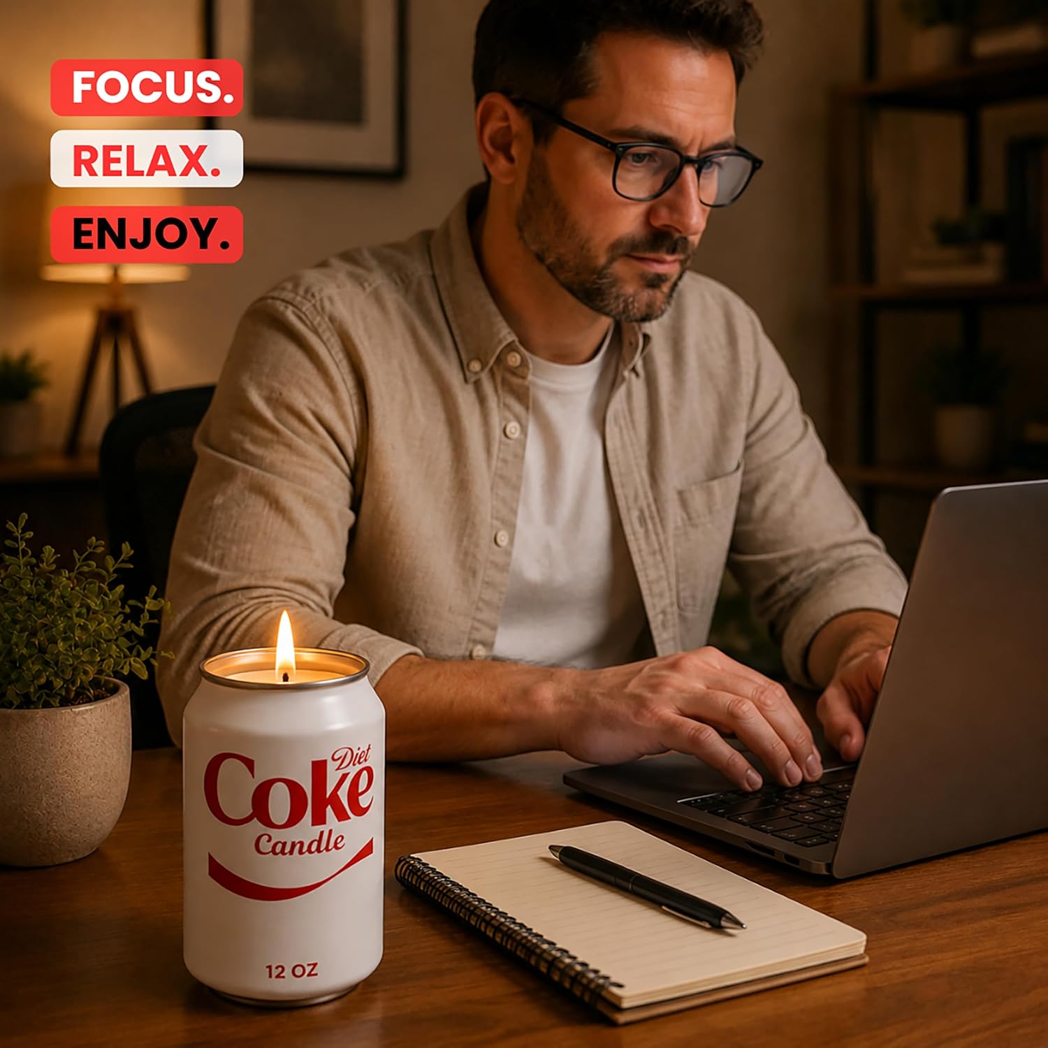 Diet Cola Candle - Smells Like Real Cola - A Fun Candle, Top Pick Among Soda Lovers Gifts - Funny Candles for Women & Men, Funky Candles, Merch Gift for Birthdays, Cool Gifts and Aesthetic Room Decor