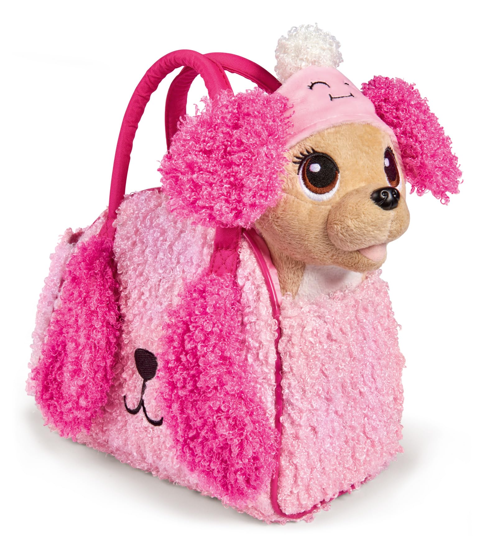 Simba - Chi Chi Love Fluffy Friend, 105893510C21, +3 anni, borsetta e cuffietta rosa coordinate