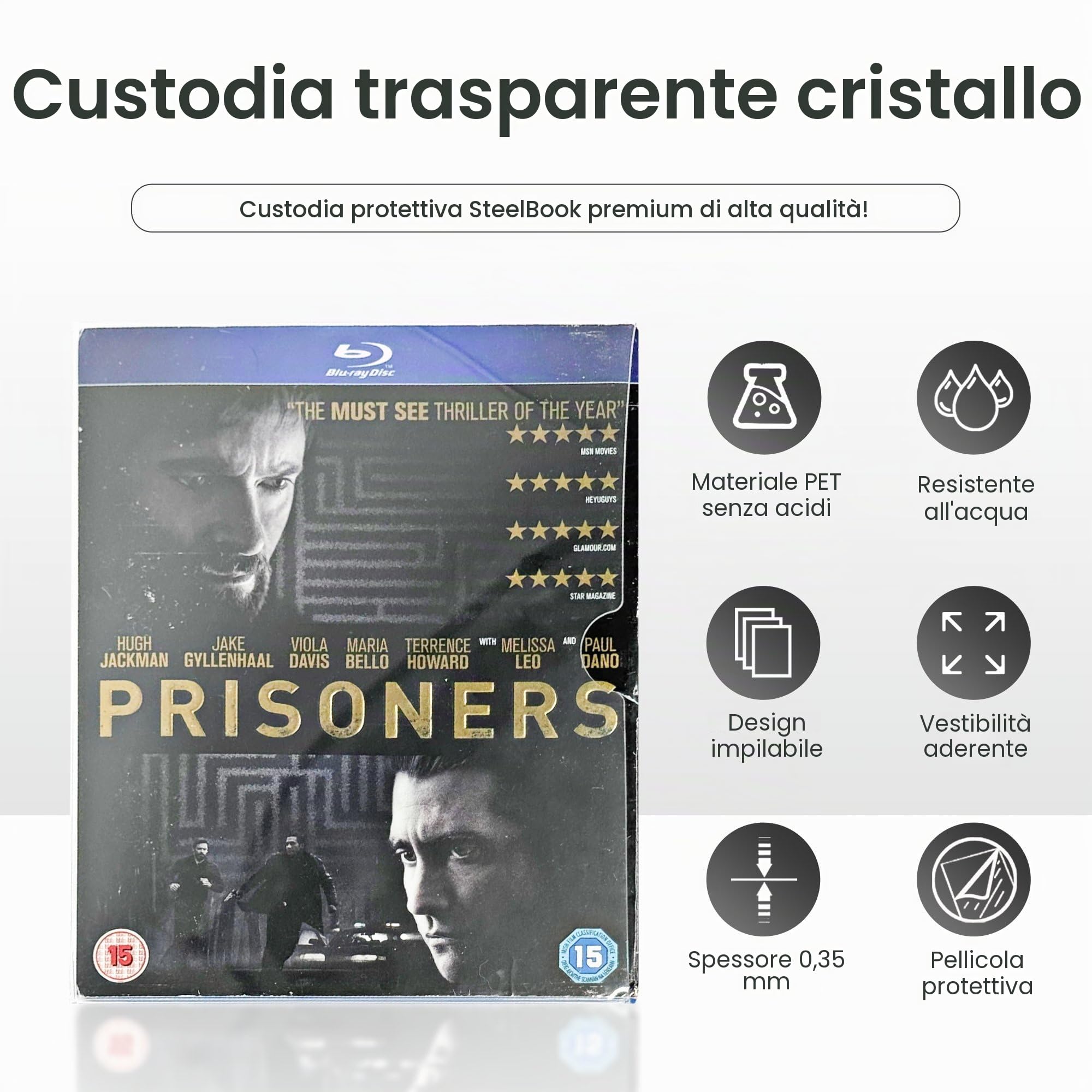 Steelbook - Custodie protettive per Blu-ray confezione da 100