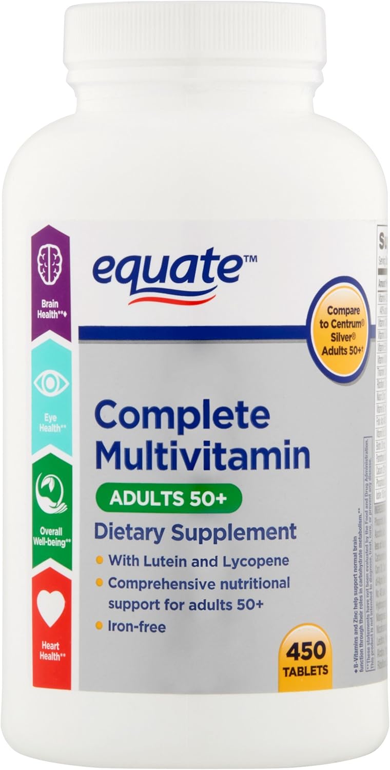 Equate Adults 50+ Complete Multivitamin/Multimineral