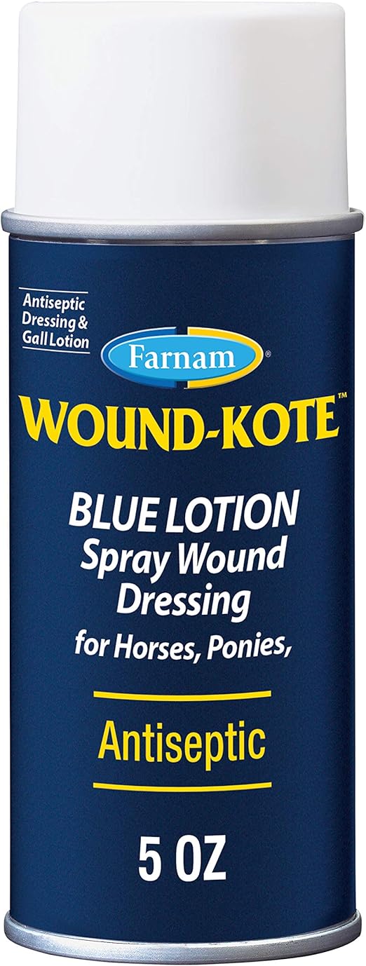 Farnam WoundKote Blue Lotion Spray Horse Wound Care for
