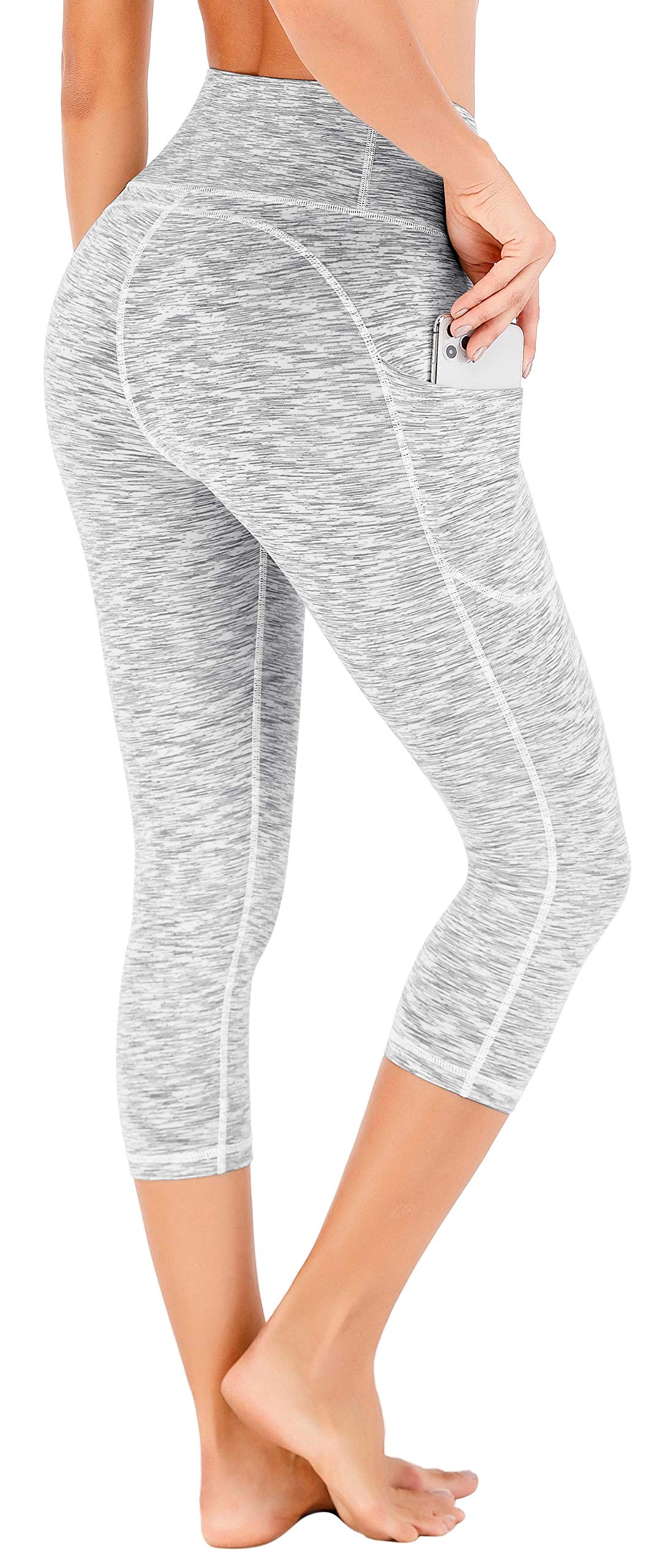 IUGA High Waisted Yoga Pants for Women with Pockets Capri Leggings for Women Workout Leggings for Women Yoga Capris
