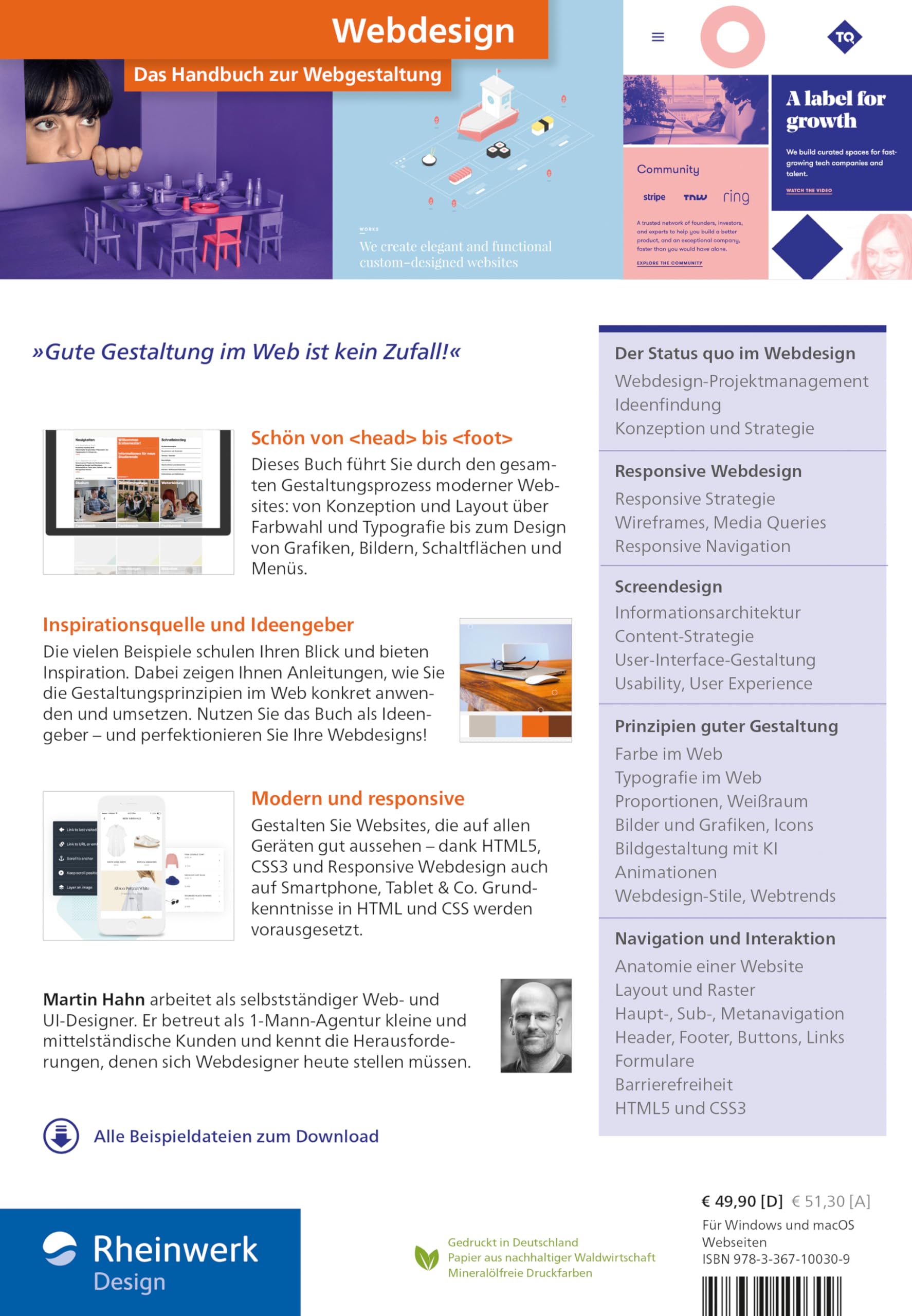 Webdesign: Das neue Handbuch zur Webgestaltung. Alles, was Webdesigner wissen müssen. Mit vielen inspirierenden Beispielen (neue Auflage 2024)