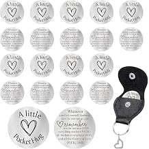 20 Set Pocket Hugs Token, Pocket Hug Keychain with Heart-Shaped Pendant for Friends Coworkers Family - Encouragement of Love|Meaningful Gifts