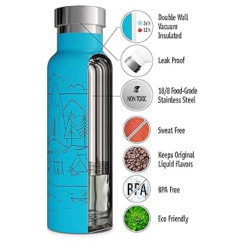 Amazon.co.jp: Involve & Evolve 断熱ウォーターボトル 蓋3個