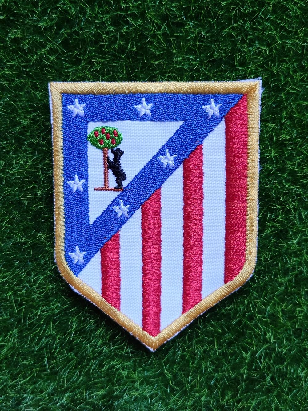 Patch à Repasser Tissé – Atlético Madrid – Équipe De Foot Espagnole – Multicolore – Neuf
