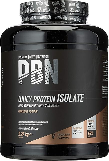 PBN - Premium Body Nutrition - Whey-ISOLATE Protein Powder, 2.27kg, Chocolate - 75 Servings