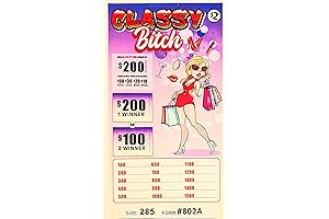 $2 Pull Tabs Bingo Tickets - Classy Bitch - 285 Count