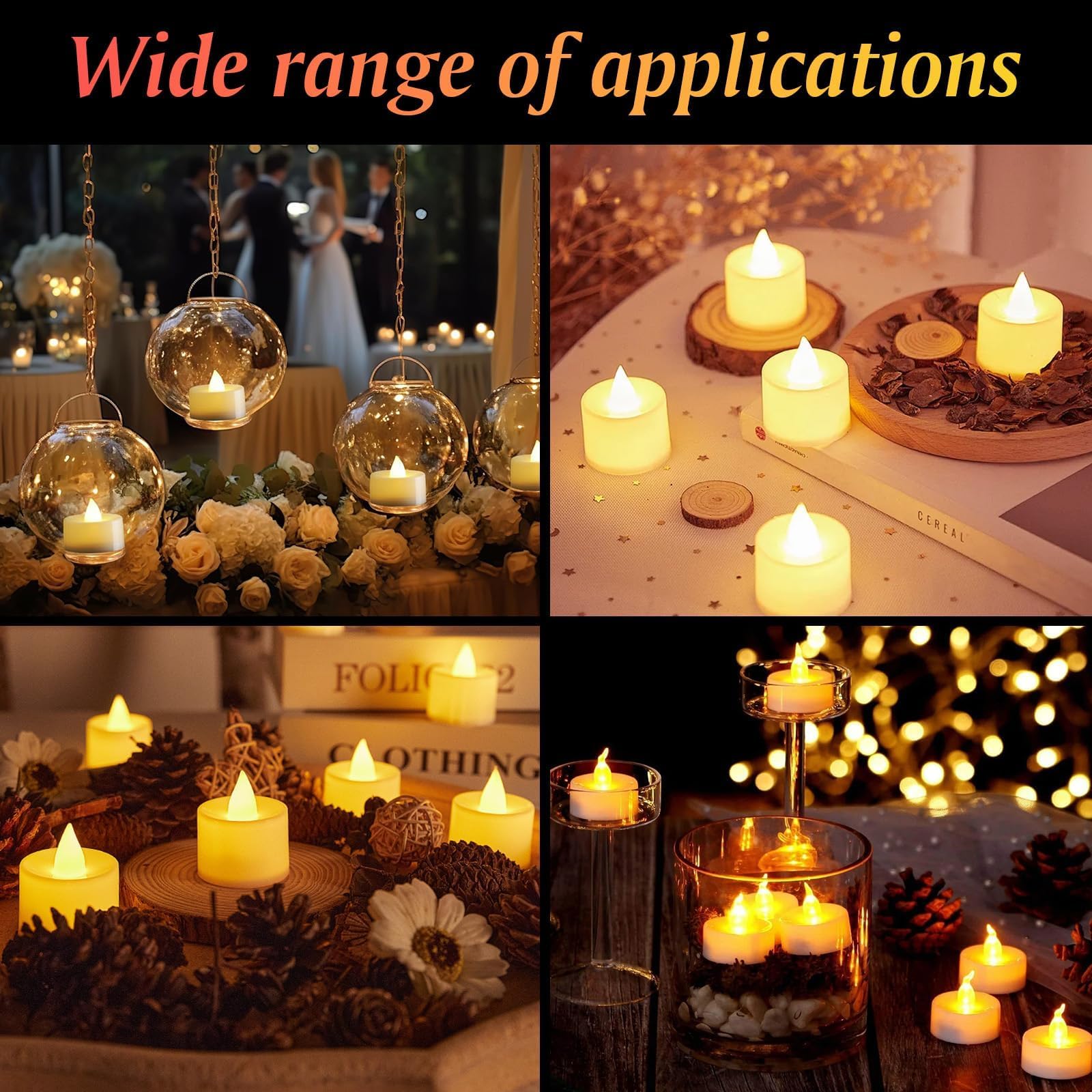 12 Pièces Bougie LED Rechargeable, Bougie Chauffe Plat LED Télécommandes et Minuterie, Fausses Bougies à LED avec USB-C Station de Charge pour Décoration de Noël, salle de Bains, Mariage, Anniversair