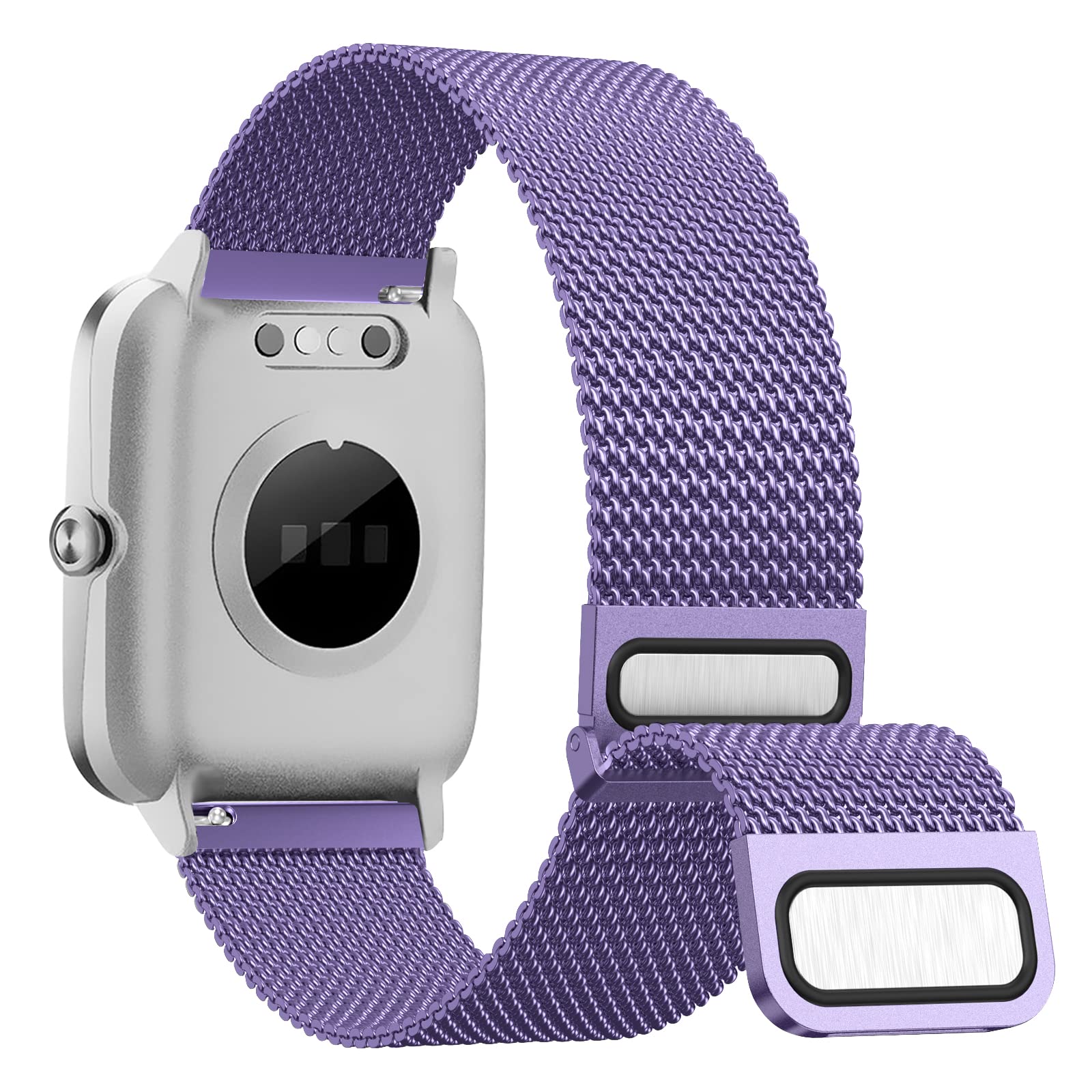 Cinturino per Amazfit GTS, 20mm Cinturino in Acciaio Inossidabile in Metallo Cinturino per Amazfit GTS 4, GTS 4 Mini, GTS 2, GTS 2 Mini, GTS 3, Amazfit Bip, Bip 3, Bip3 Pro, Bip U, Bip U Pro, GTR Mini