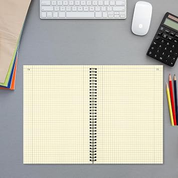 Fuyoooo 2 Pcs Computation Notebook Engineering Notebook, Yellow