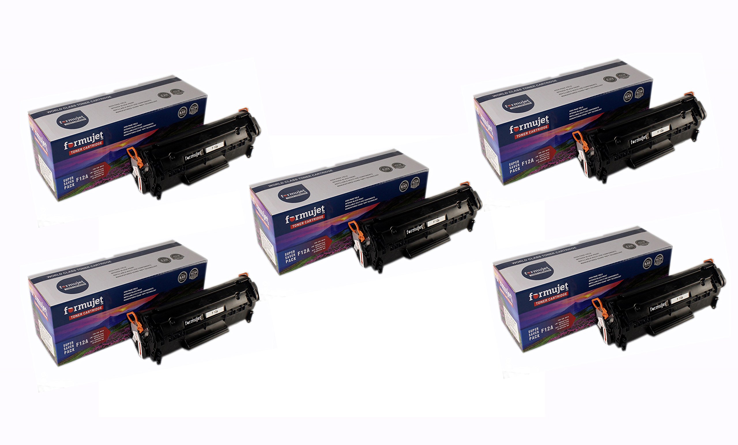 Formujet 12A Toner Cartridge Super Saver Q2612A ( 5pcs ), Compatible for HP Laserjet - 1010, 1012, 1015, 1018, 1020, 1022, 1022n, 3020, 3030, 3050, 3052, 3055, M1300, M1319f Canon 2900 (B07CNNP3XC) Amazon Price History, Amazon Price Tracker